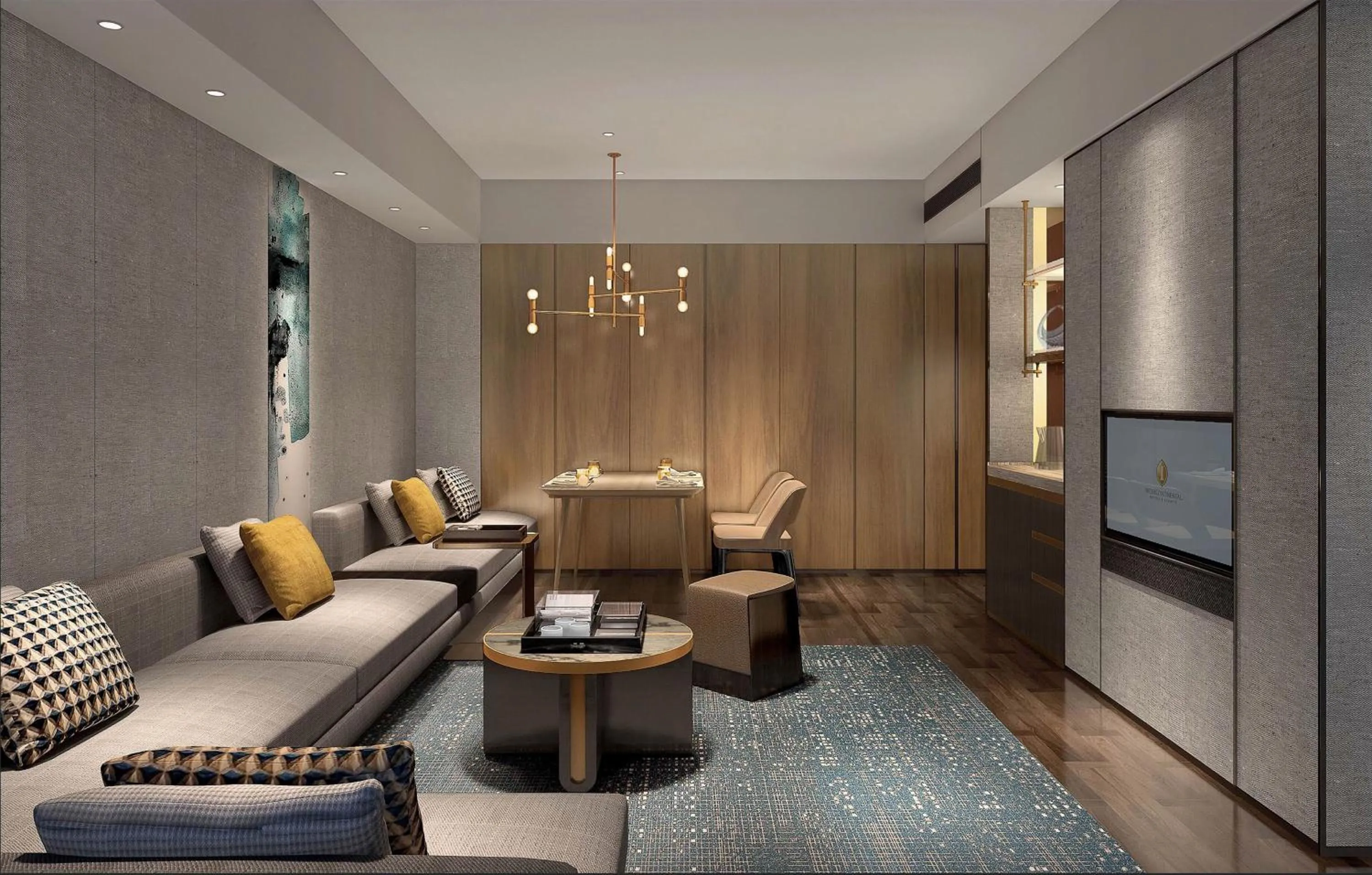 Living room in InterContinental Zhuhai by IHG