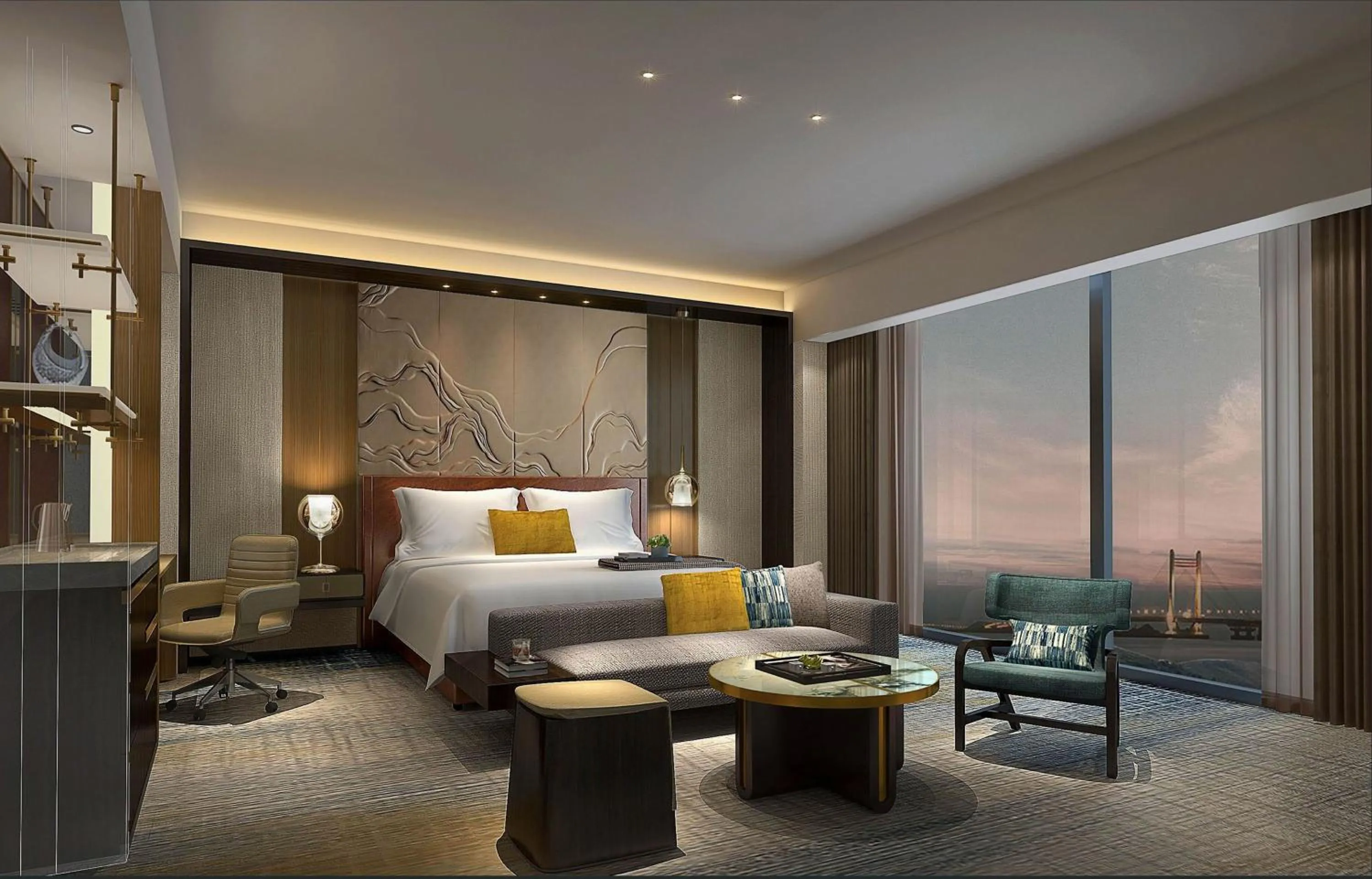 Bedroom, Bed in InterContinental Zhuhai by IHG