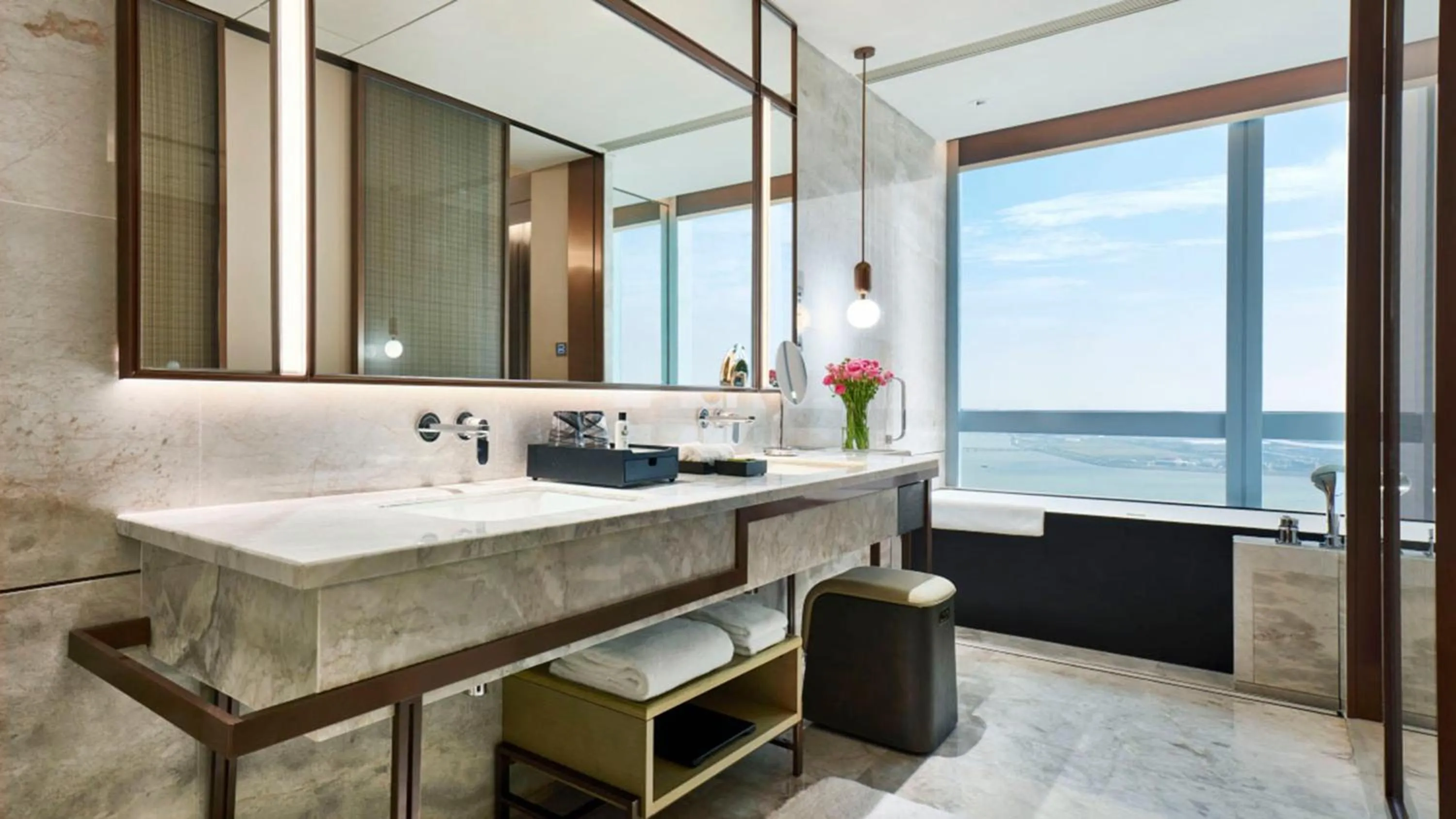 Bathroom in InterContinental Zhuhai by IHG