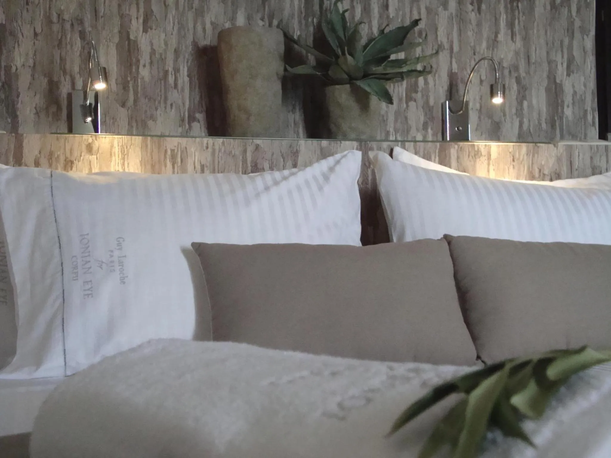 Bed in Ionian Eye Design Studios & Spa