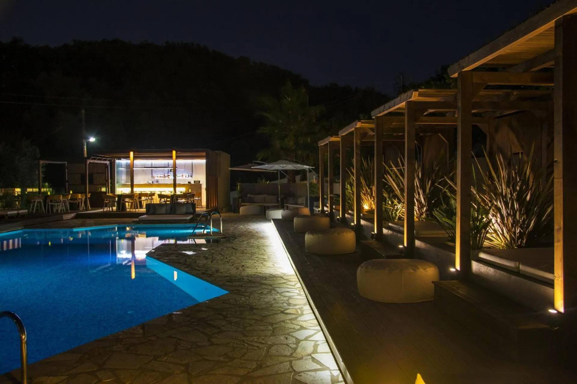 Night in Ionian Eye Design Studios & Spa