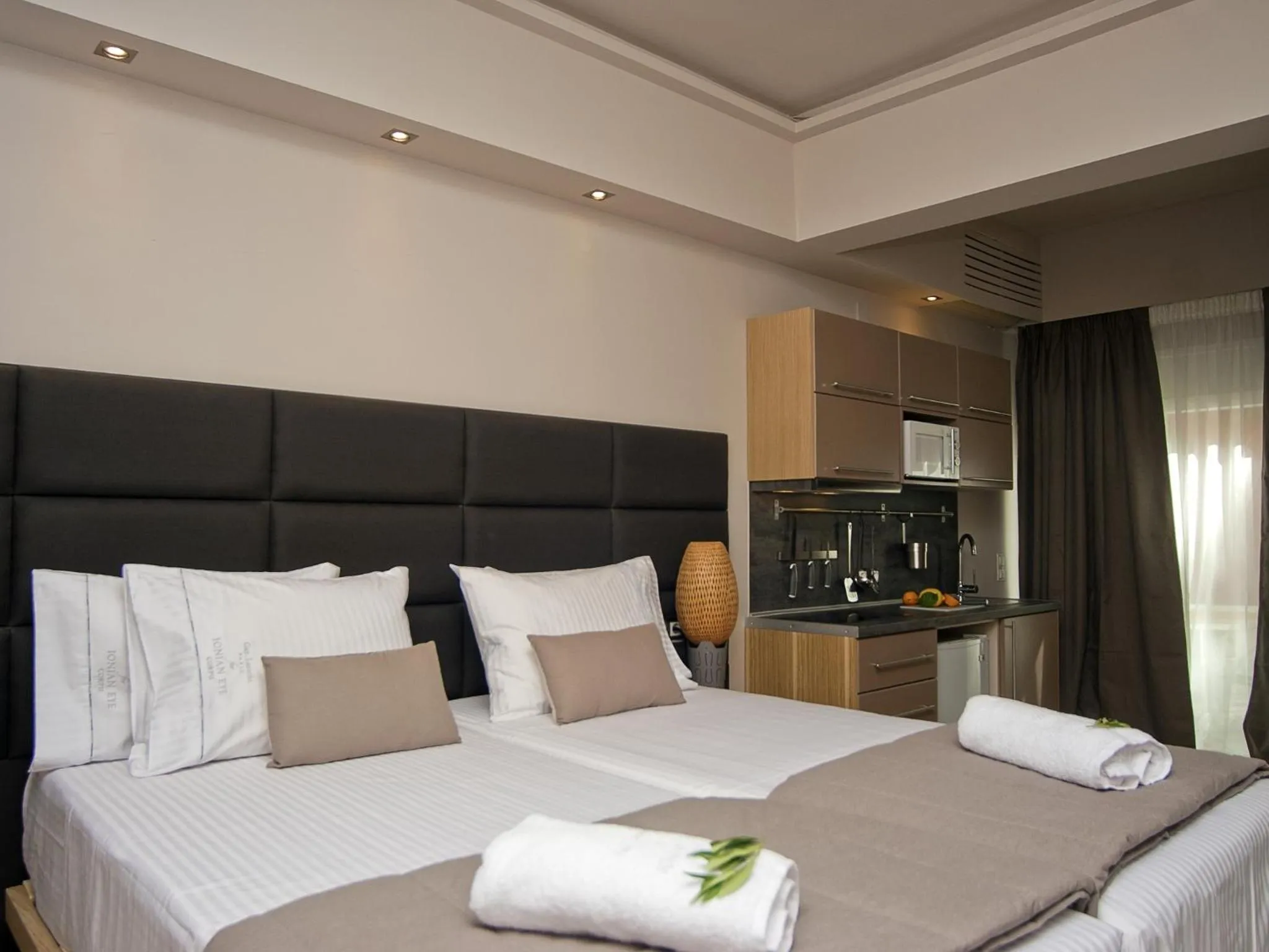 Bed in Ionian Eye Design Studios & Spa