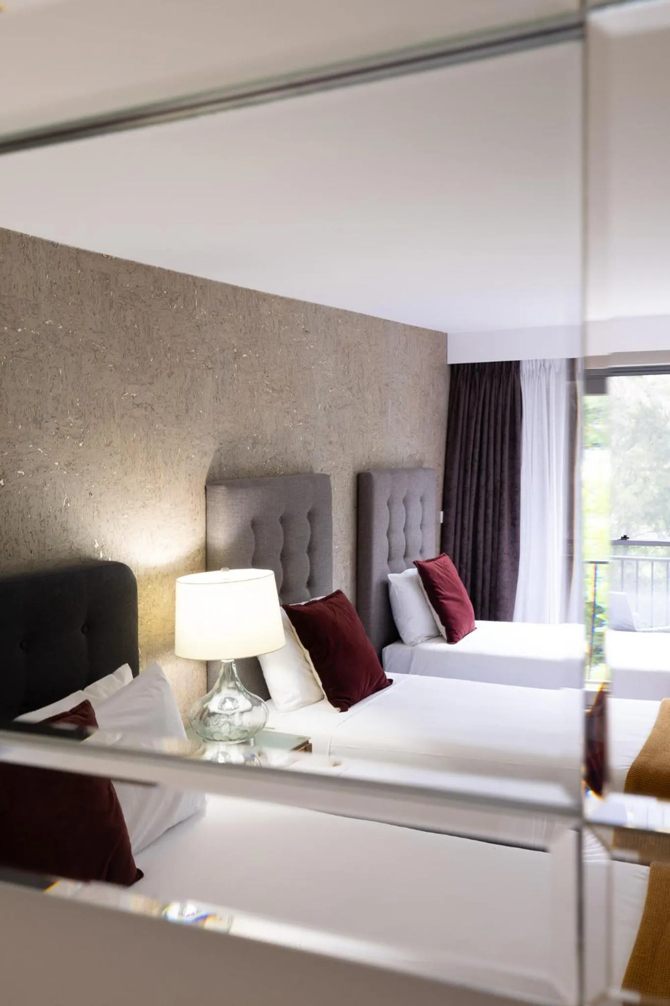 Photo of the whole room, Bed in Mandala Signature Berry