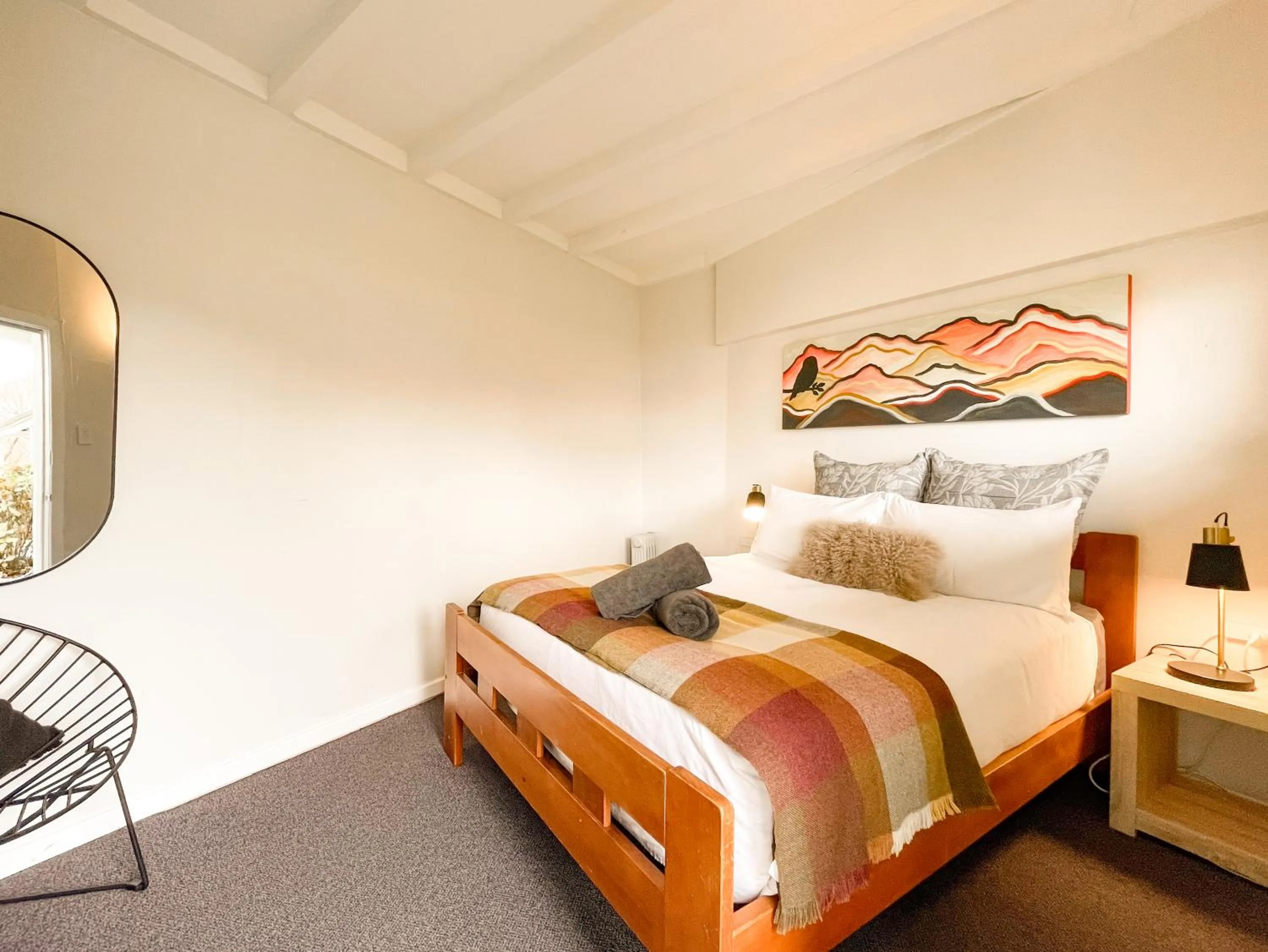 Bed in Kinloch Wilderness Retreat