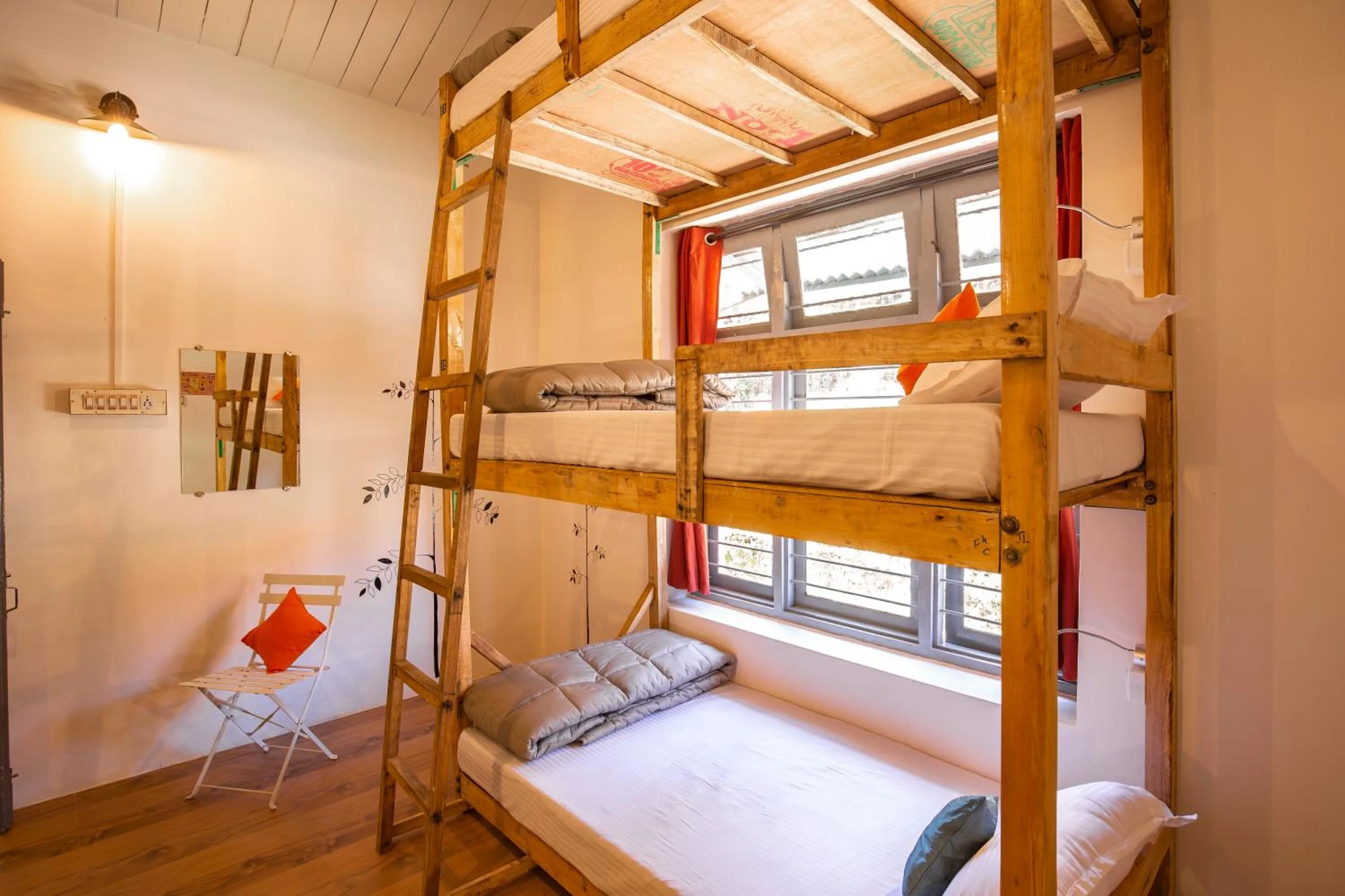 Bed in Zostel Kodaikanal