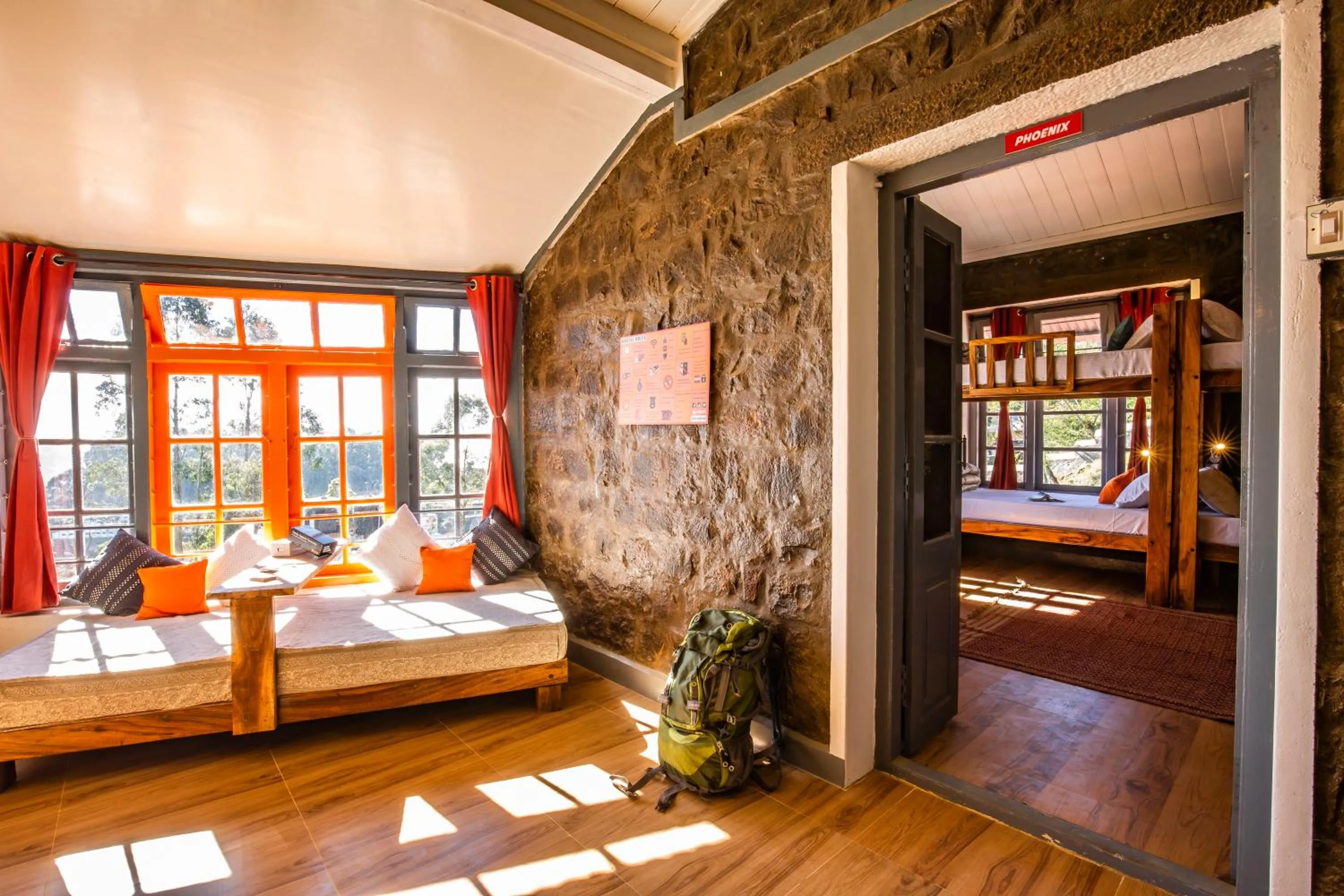 Bed in Zostel Kodaikanal