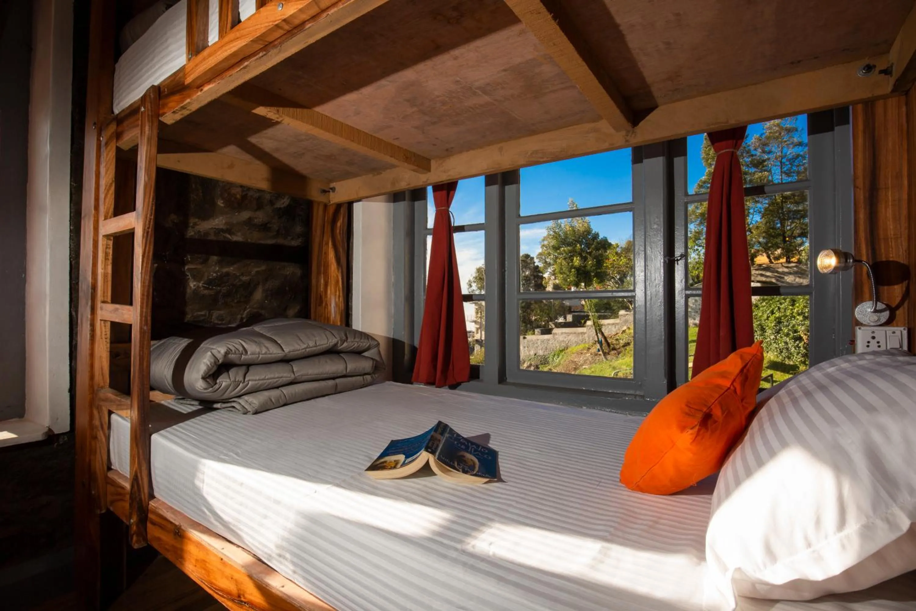 Bed in Zostel Kodaikanal