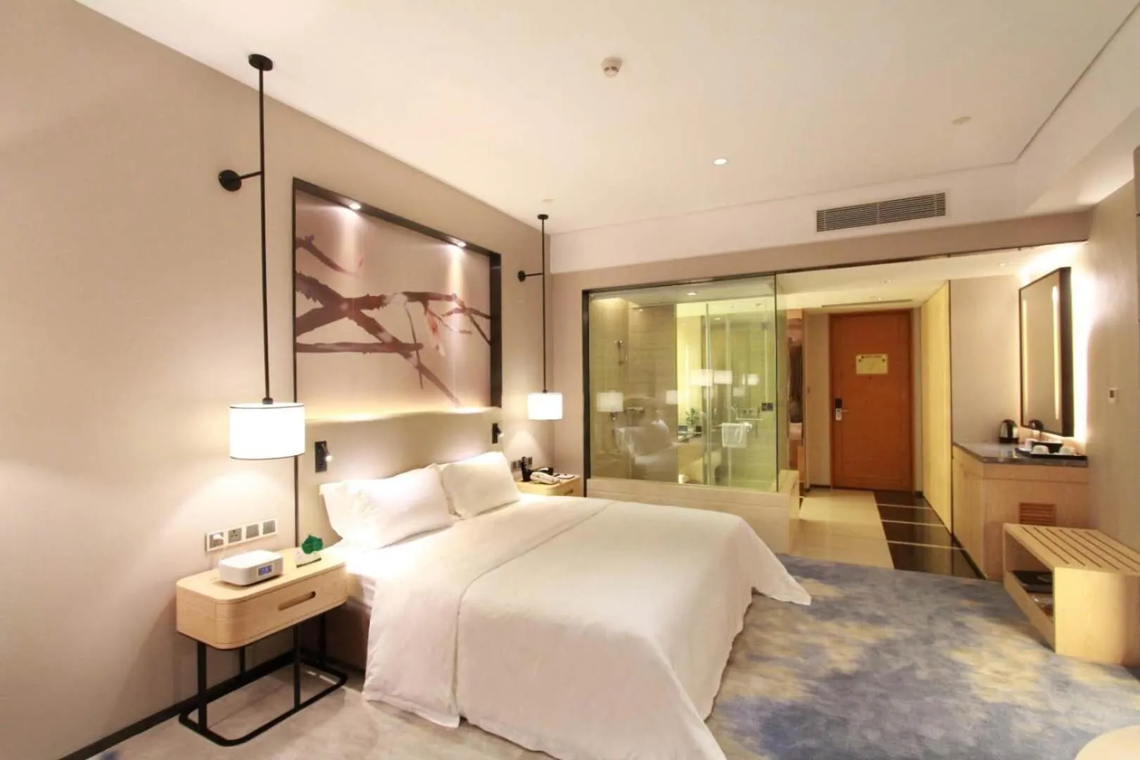 Photo of the whole room, Bed in Shenzhen Shuidu Holiday Hotel, North Railway Station