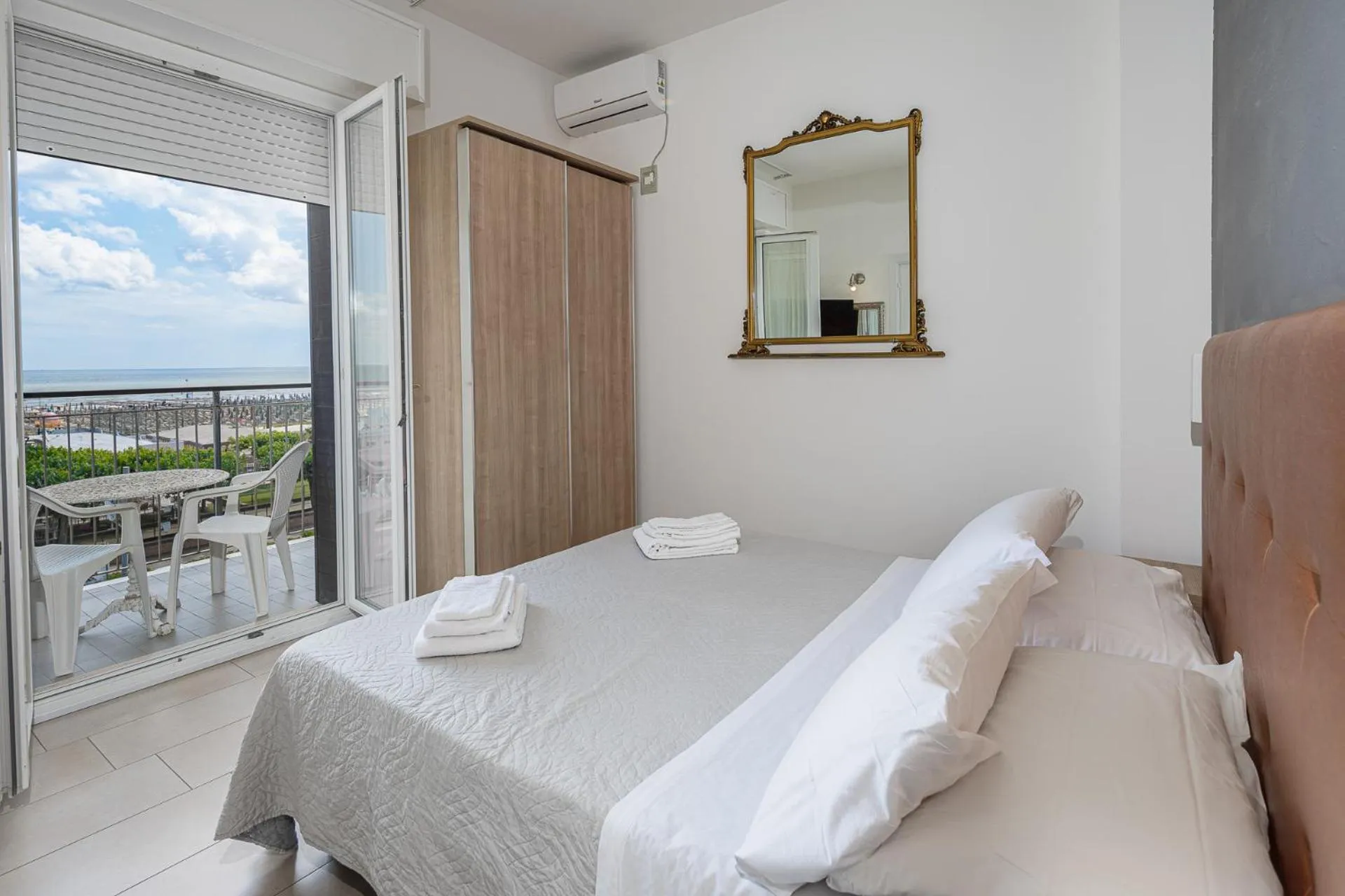 Bed in Hotel Rudy Cervia