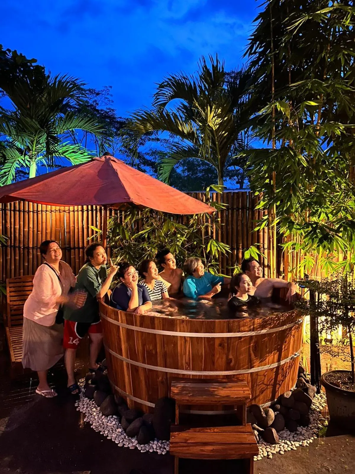 Open Air Bath in Borobudur Bed & Breakfast