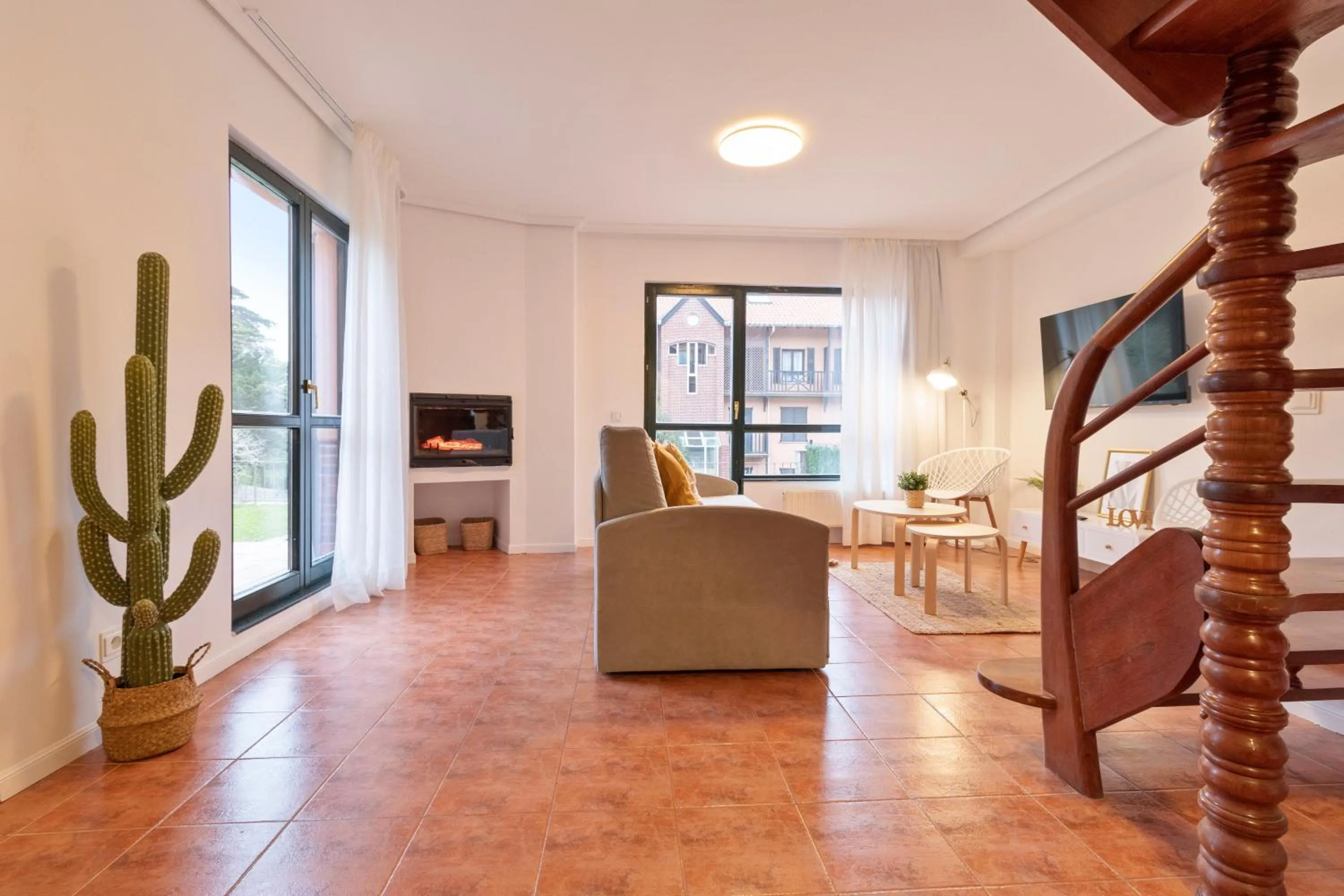 Living room in Abba Comillas Apartments