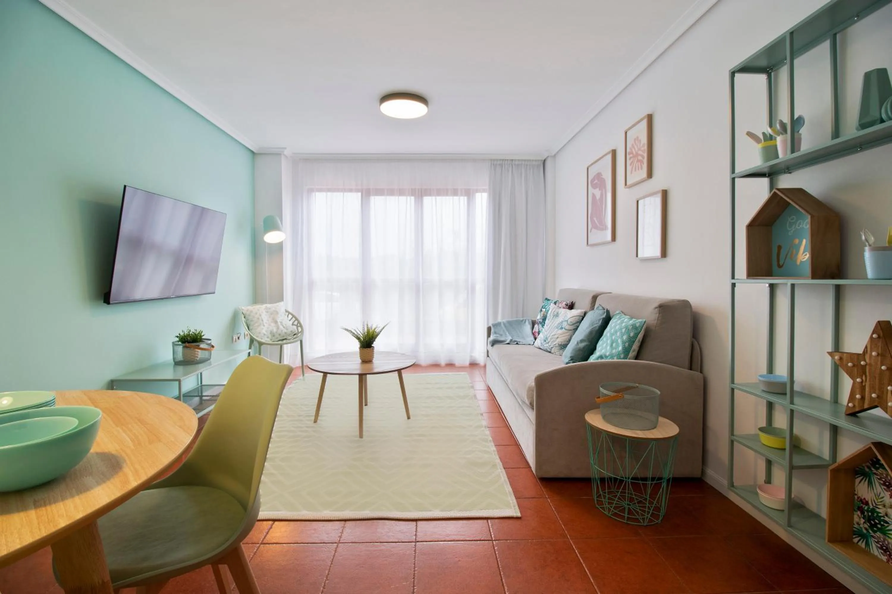 Living room in Abba Comillas Apartments