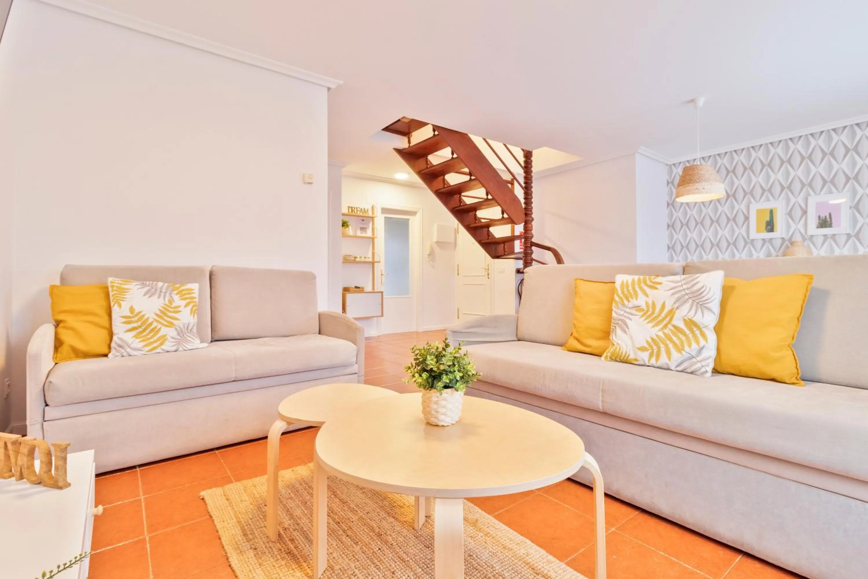 Living room in Abba Comillas Apartments