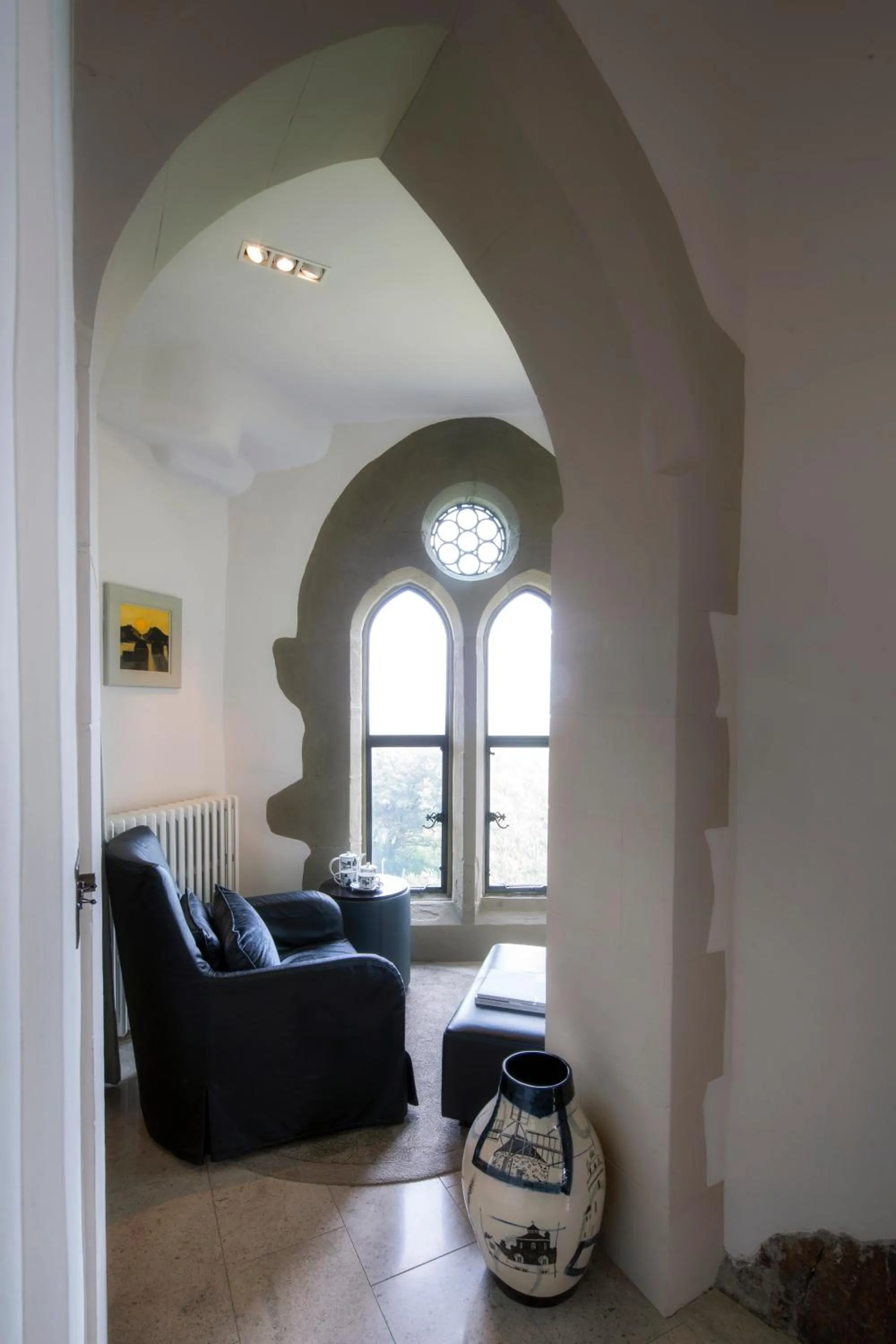 Living room in Roch Castle