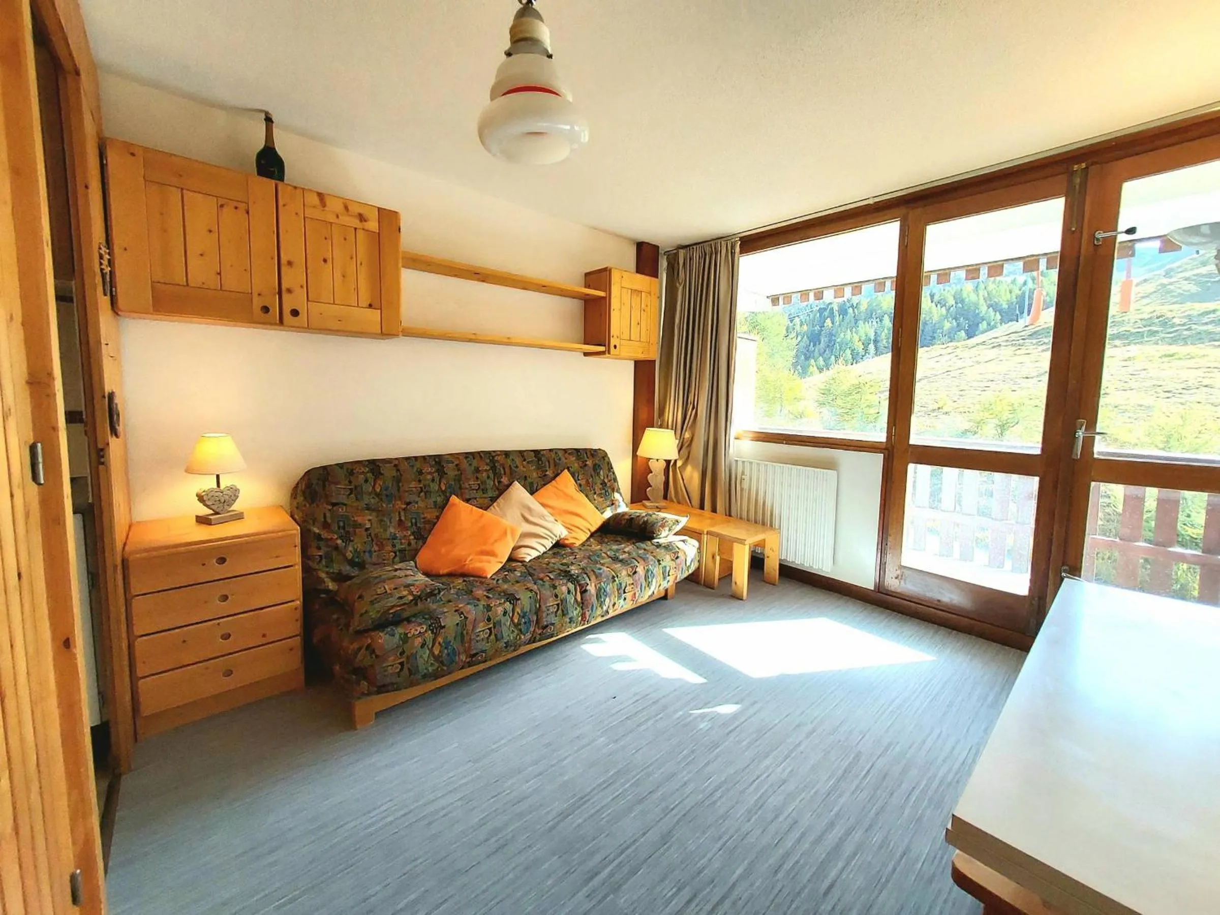 Bed in Appartement cosy avec balcon proche pistes, La Plagne - FR-1-351-17