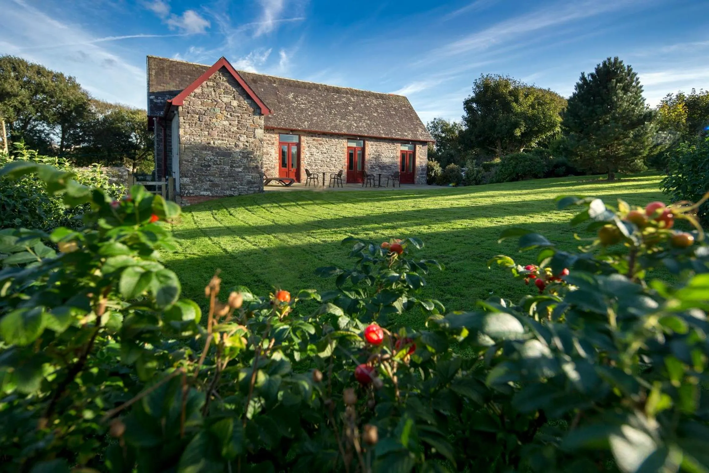 Garden in Penrhiw Priory