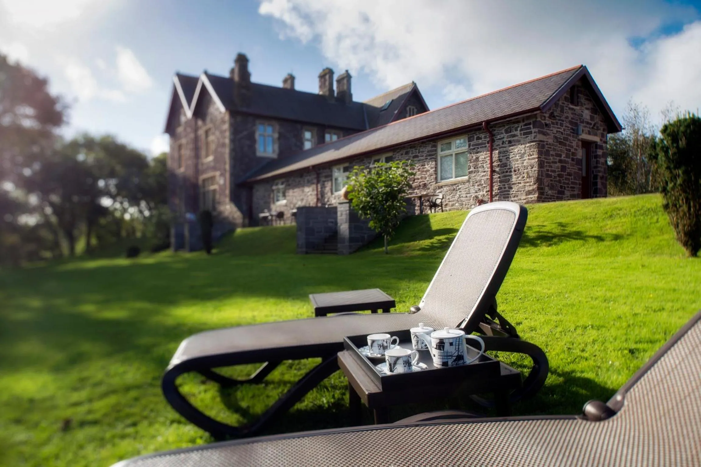 Garden in Penrhiw Priory