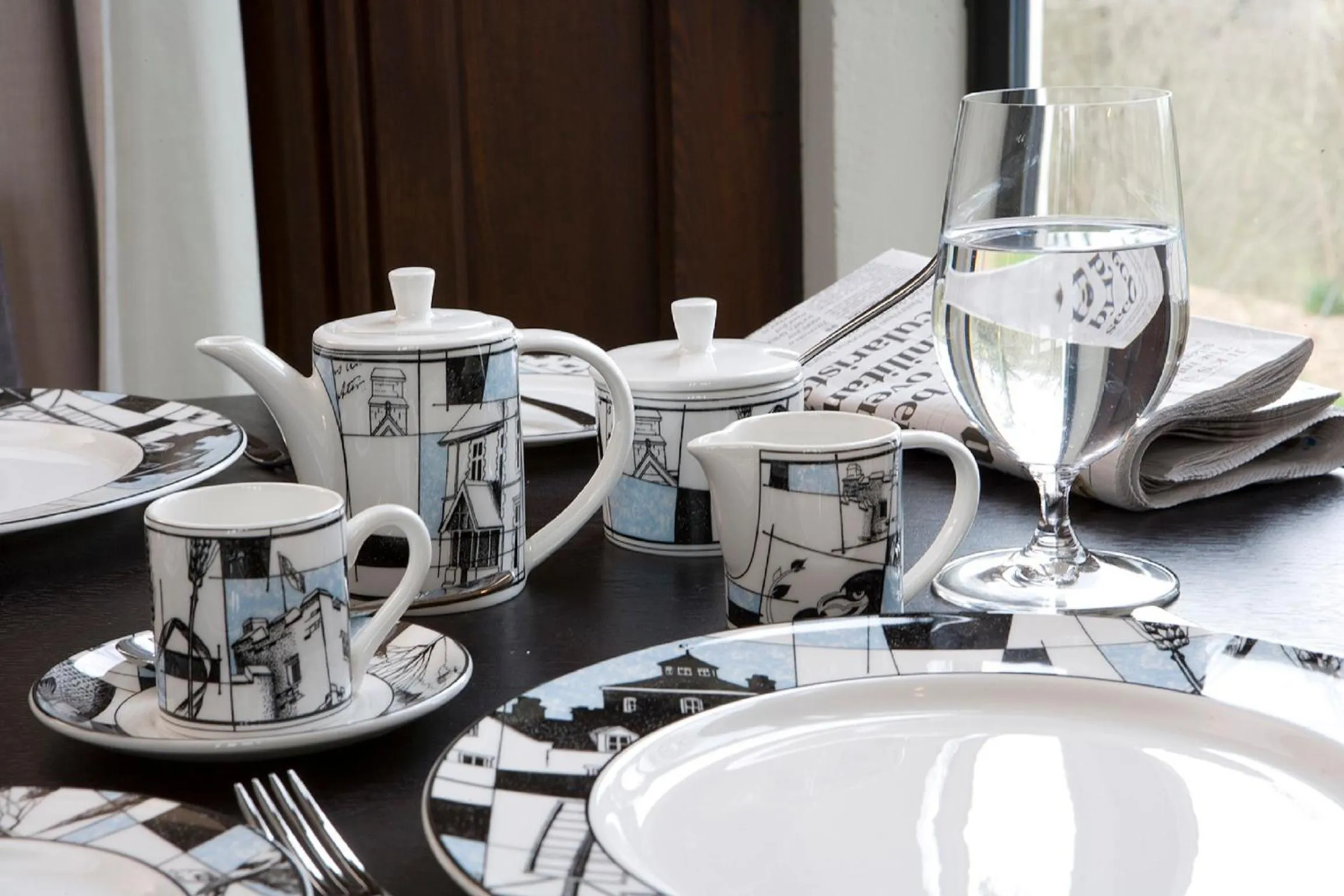 Dining area in Penrhiw Priory