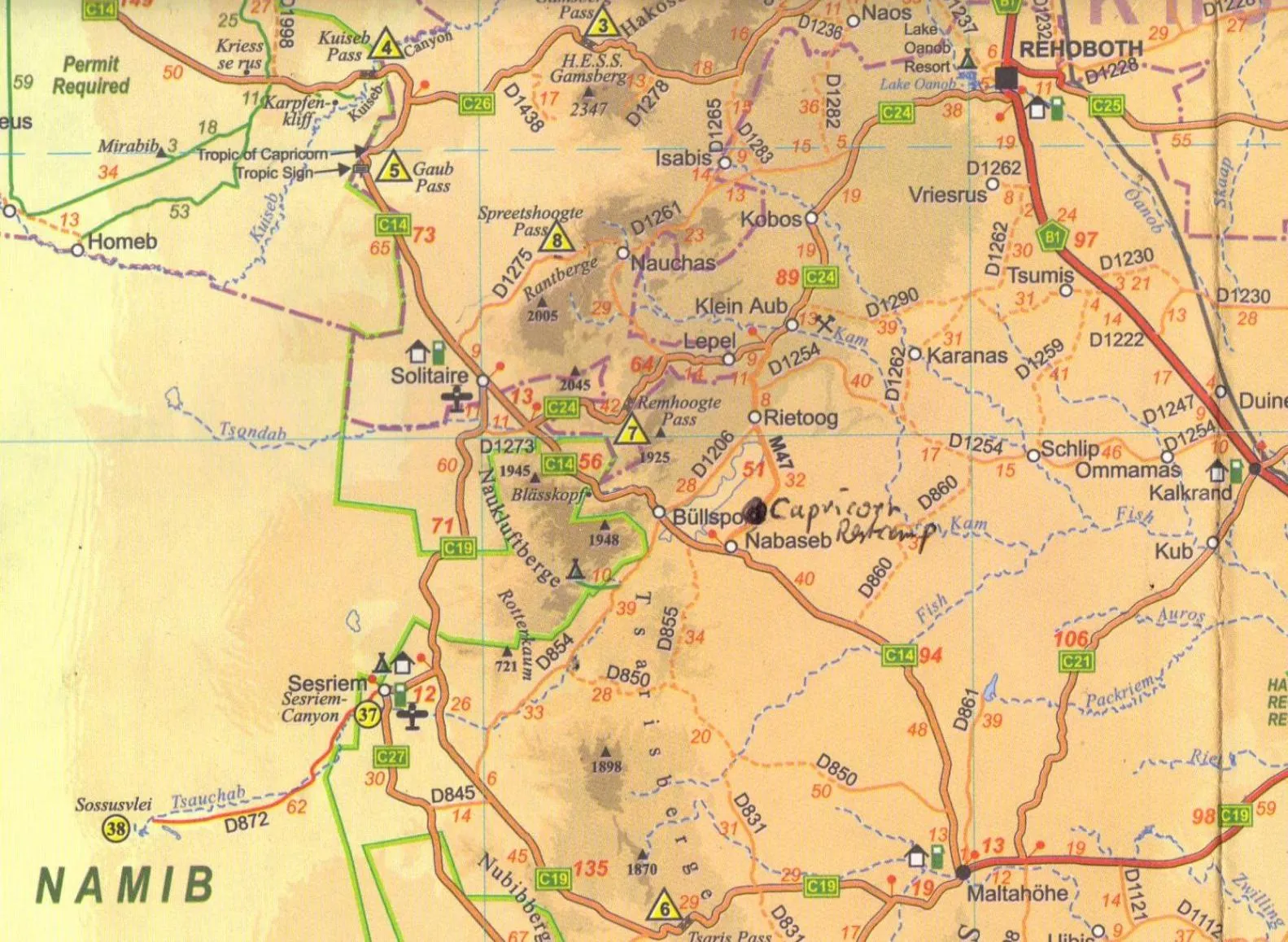 Neighbourhood in Capricorn Restcamp