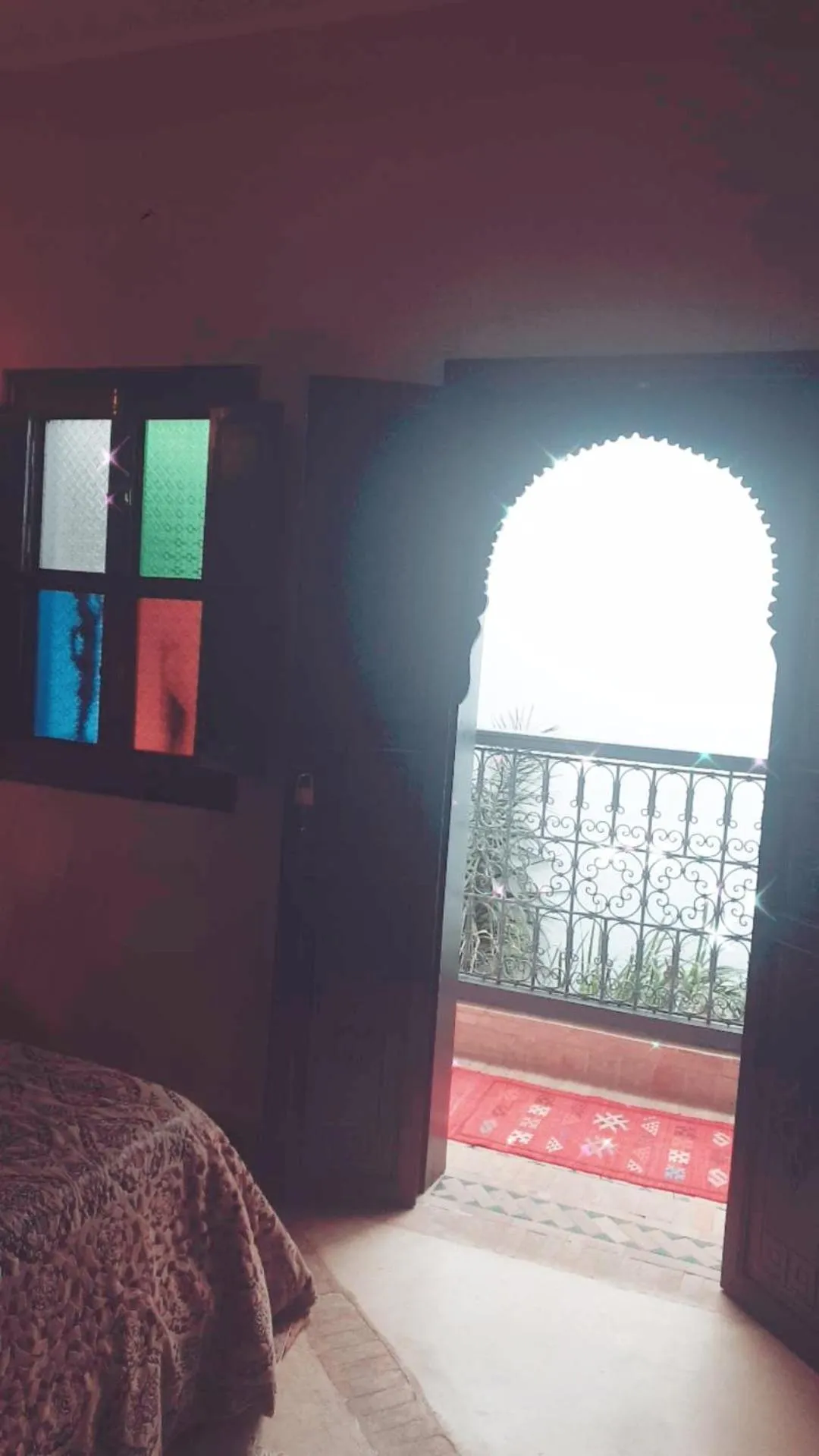 View (from property/room), Bed in Riad Simon