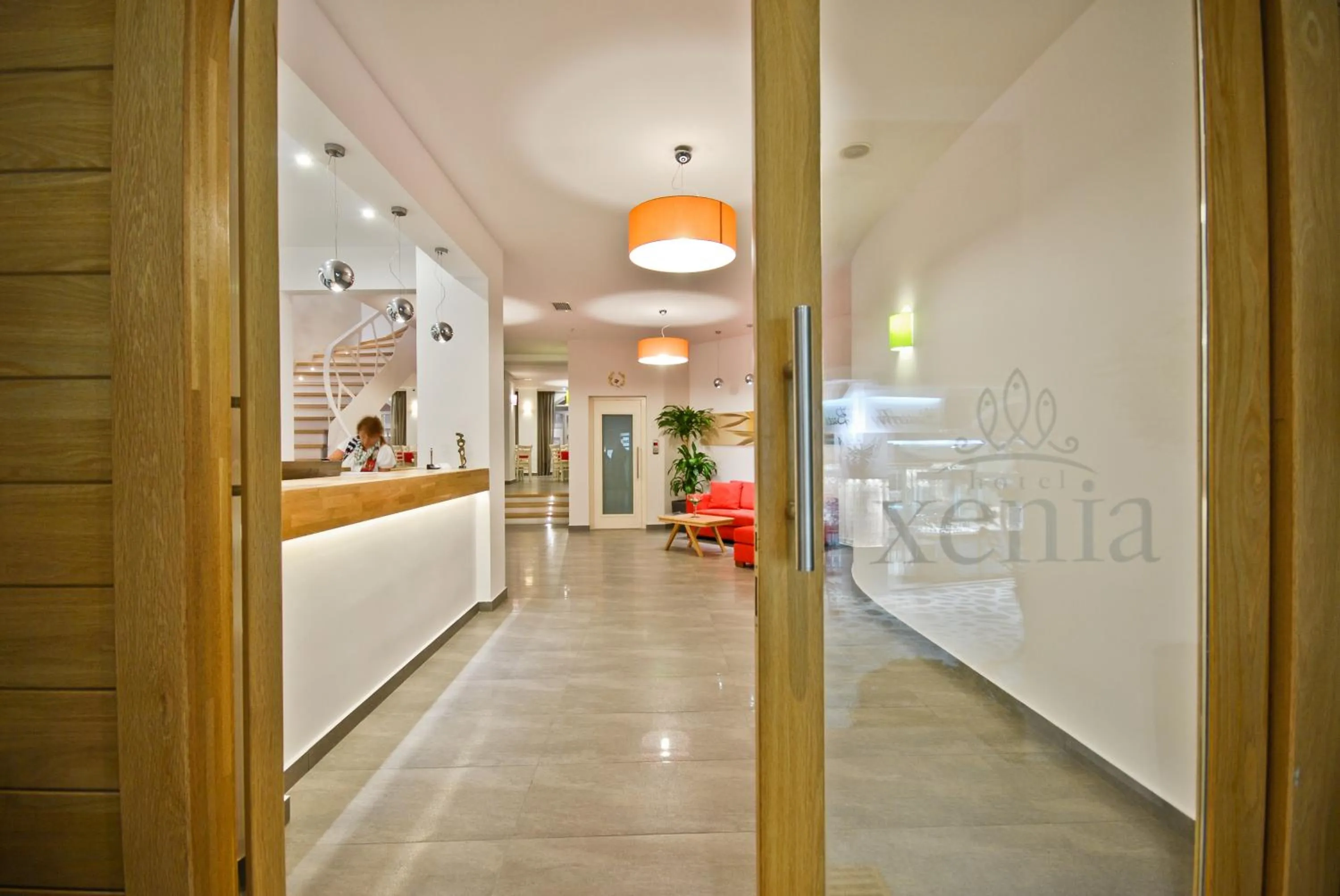 Lobby or reception, Bed in Xenia Hotel