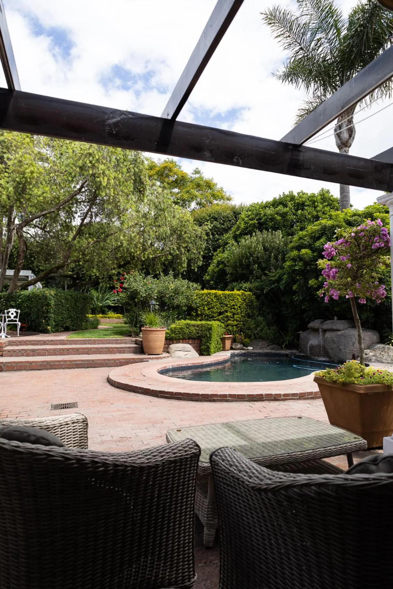 Patio in Cape Village Lodge