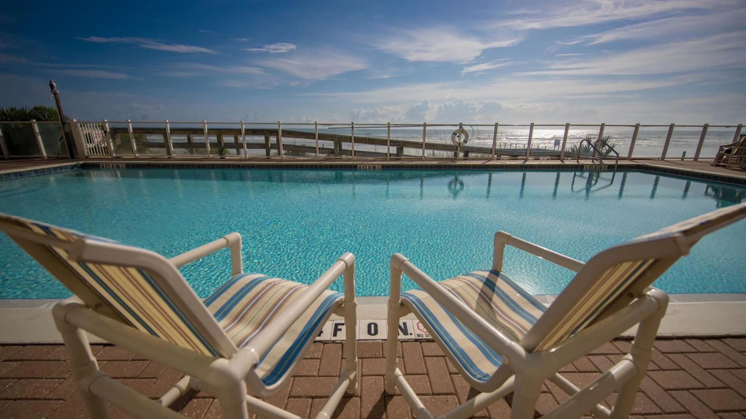 Patio in Family Friendly - Direct Oceanfront Sanibel 303