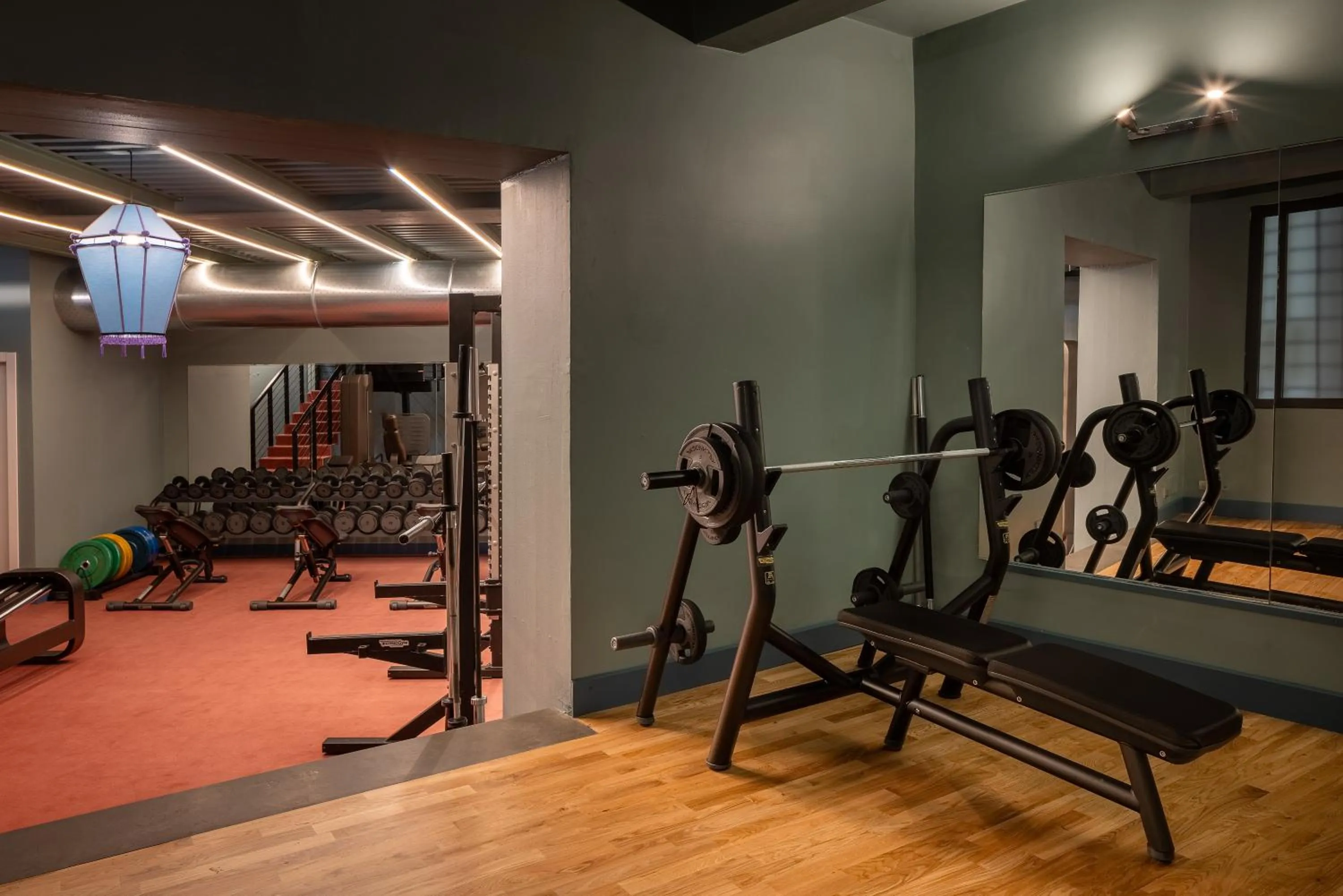 Fitness centre/facilities in Hotel Number Nine
