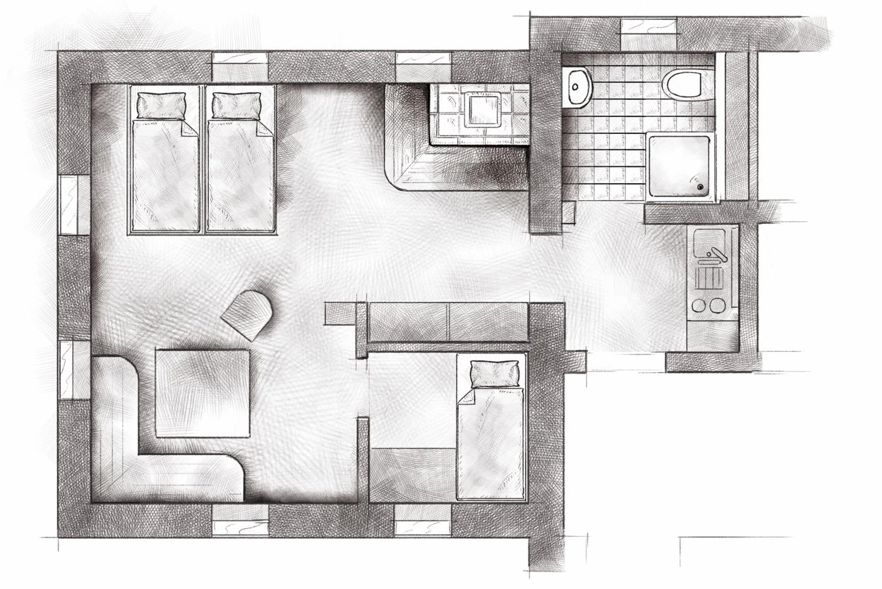 Floor plan in Naturel Hoteldorf Seeleitn