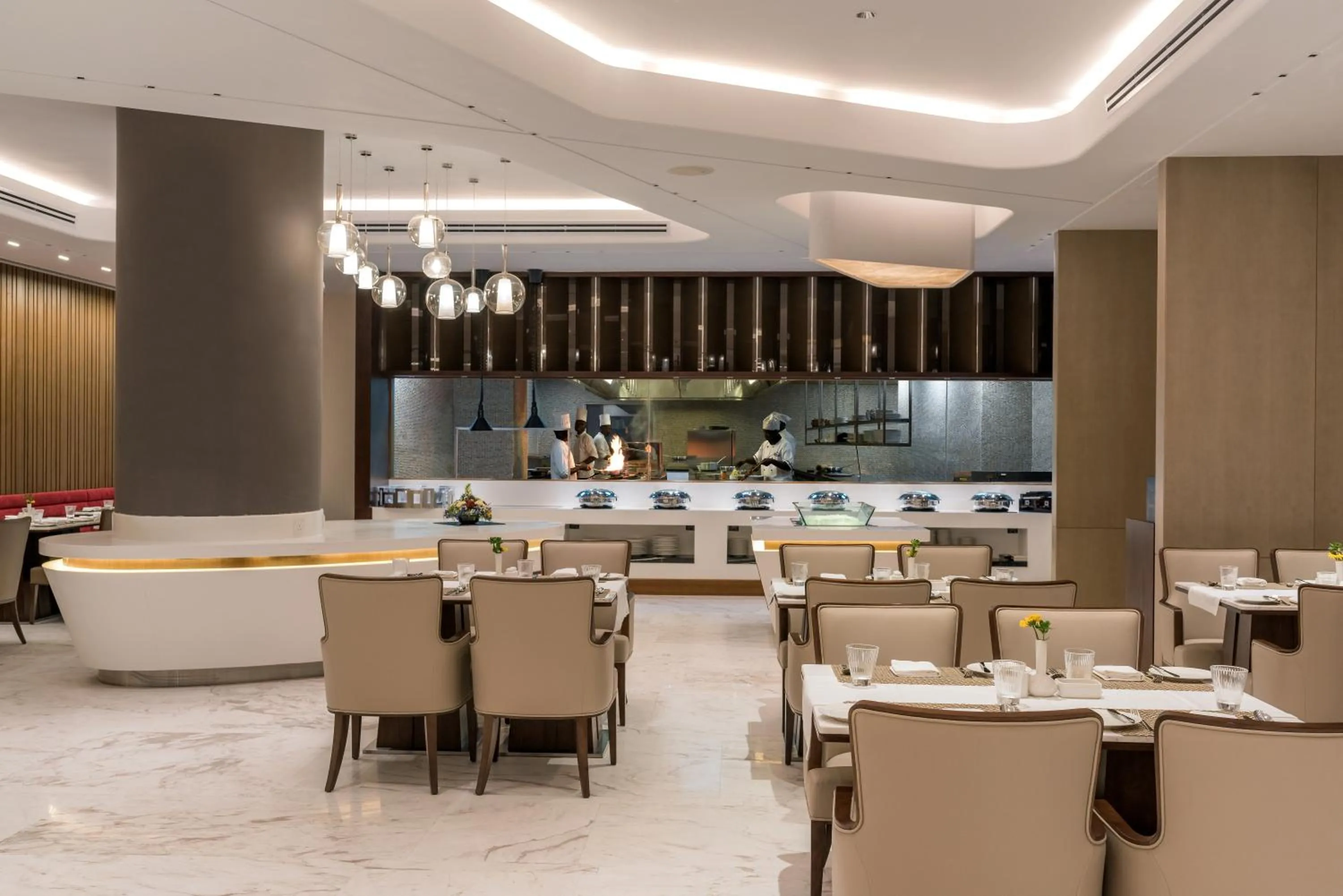 Restaurant/places to eat in Neelkanth Sarovar Premiere