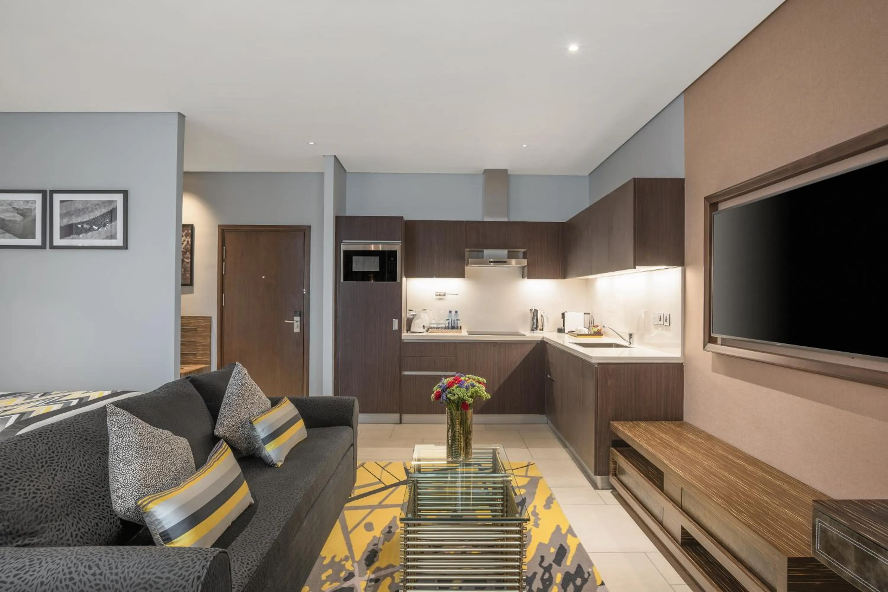 Living room in Neelkanth Sarovar Premiere