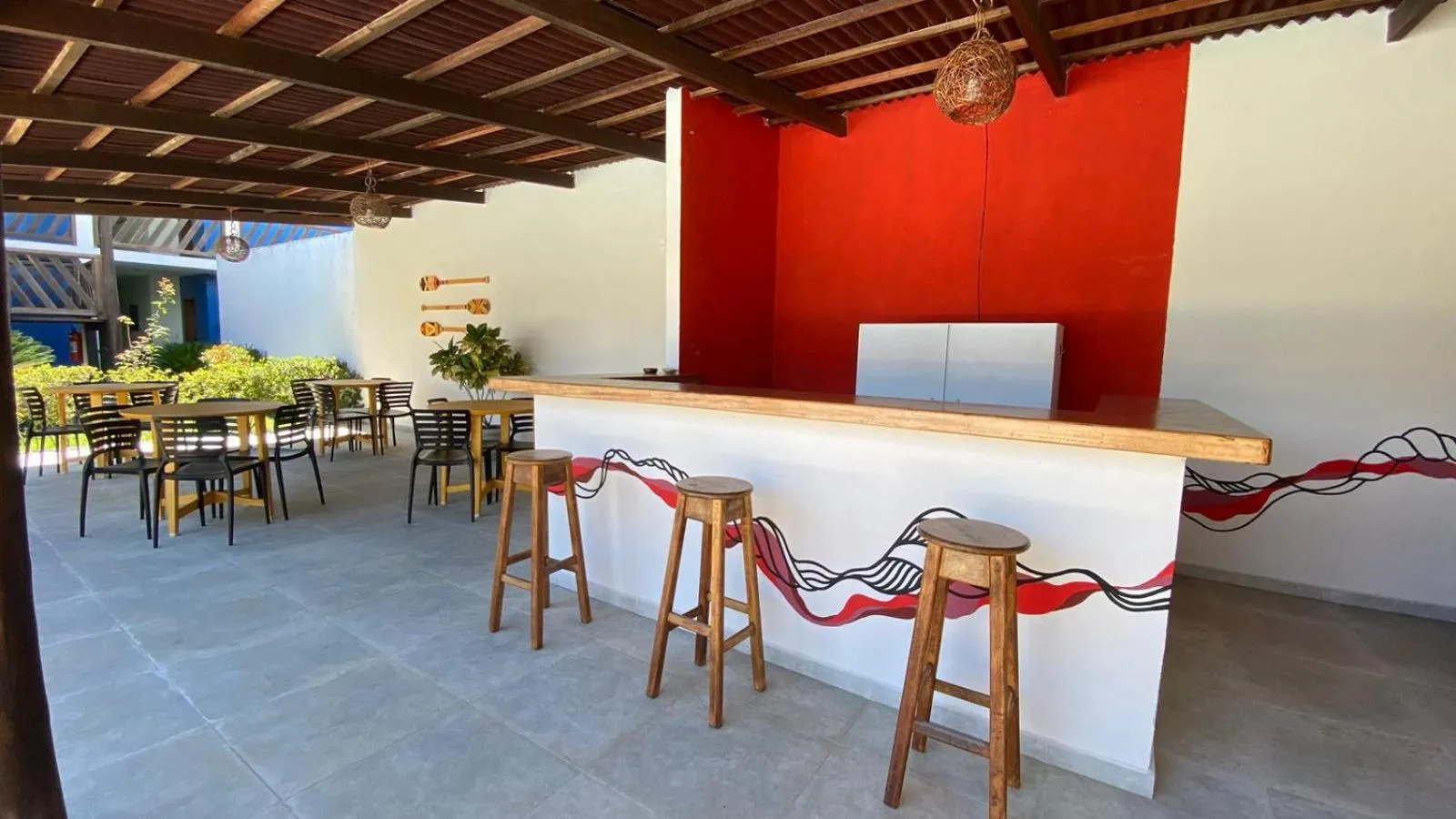 Lounge or bar in Pousada Coral de Fogo