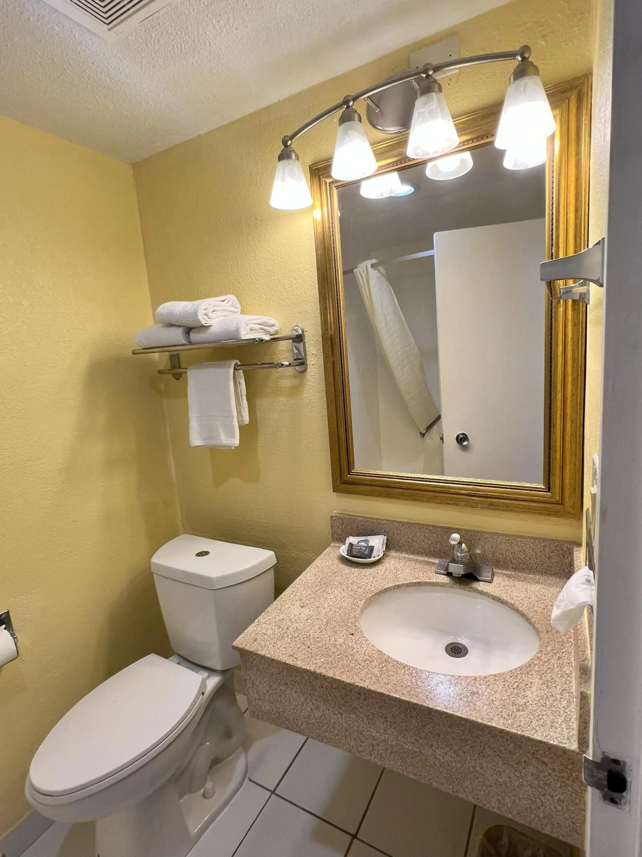 Toilet in Countryside Suites Kansas City Independence I-70 East Sports Complex Hotel