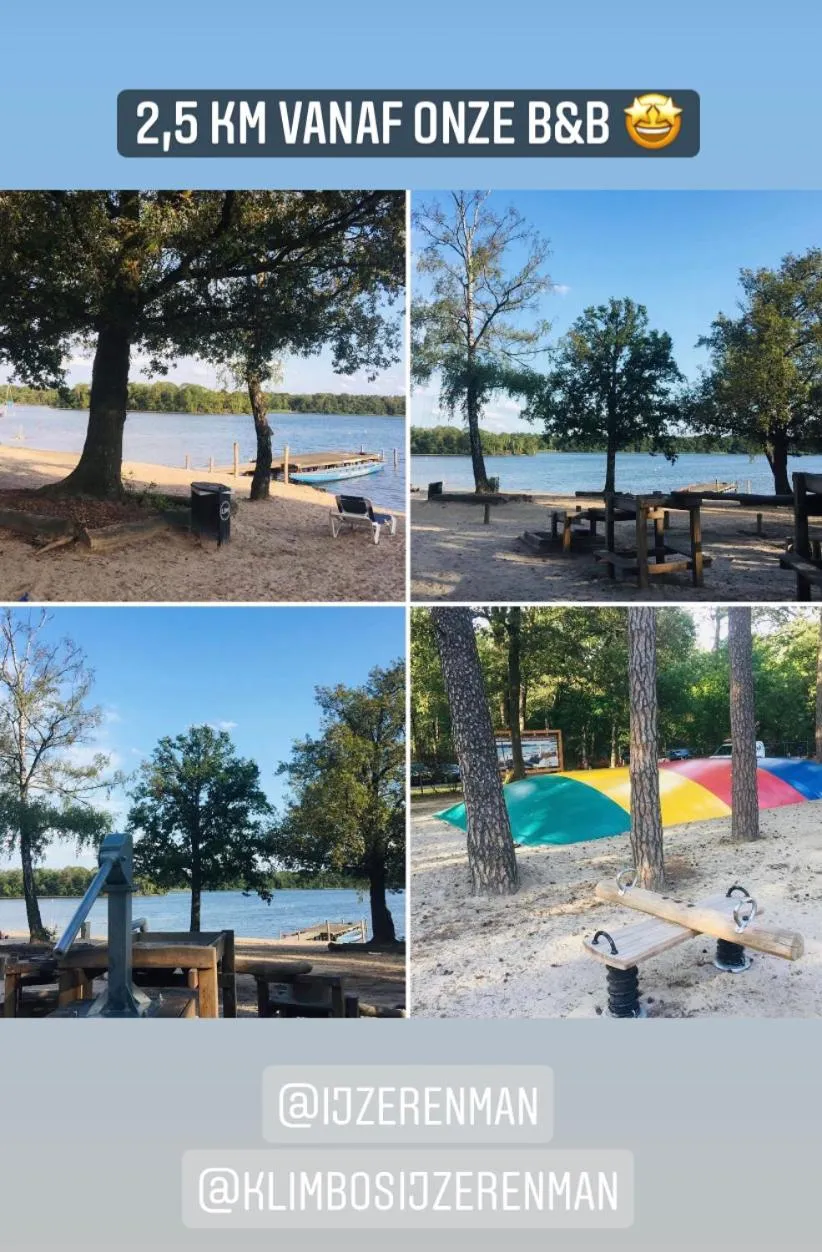 Swimming pool in Bed and Breakfast: 'Bij ons Achter'