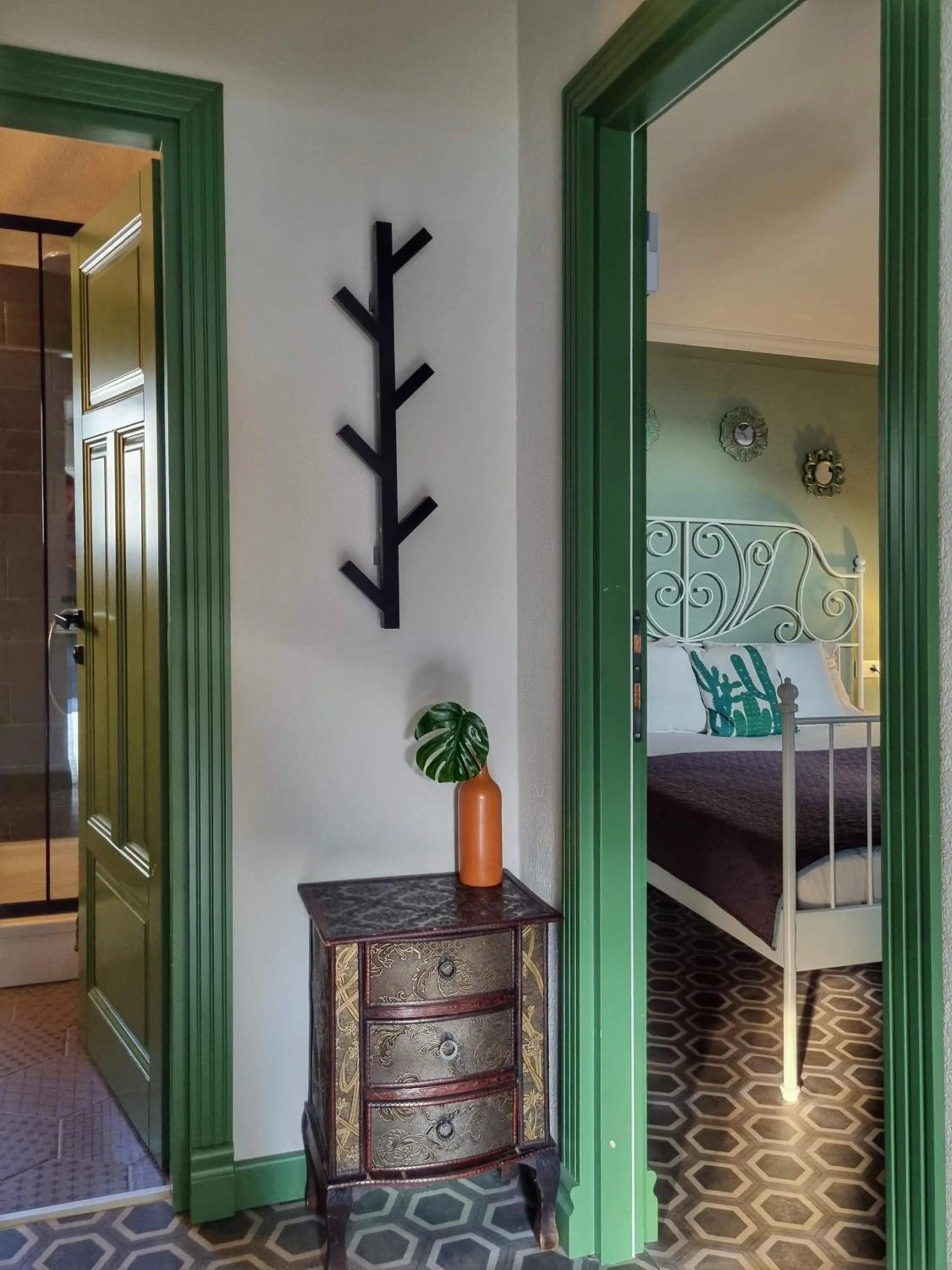 Bed in Apartment Mint&Rose