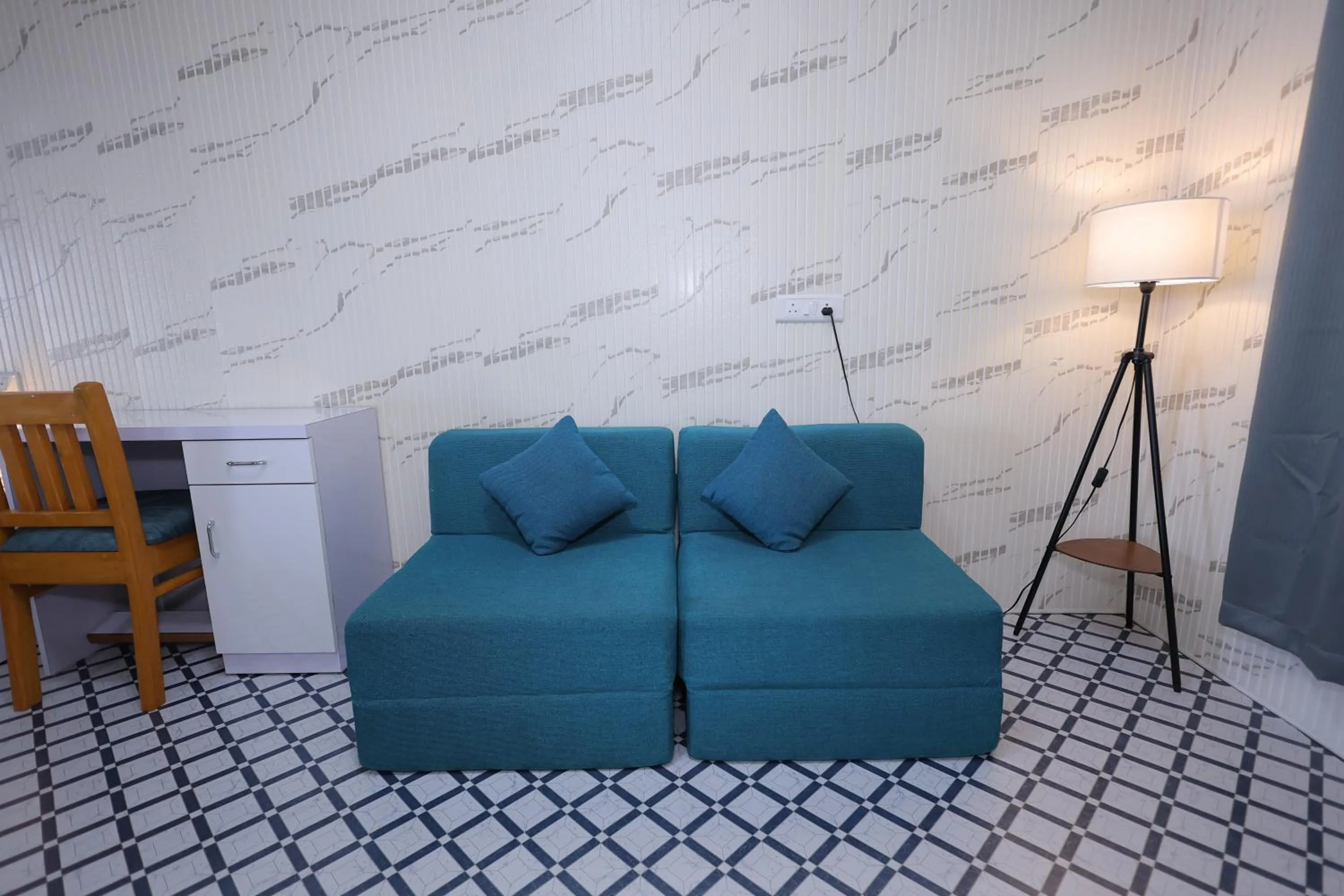 Seating area in Mango Valley Resort Ganpatipule