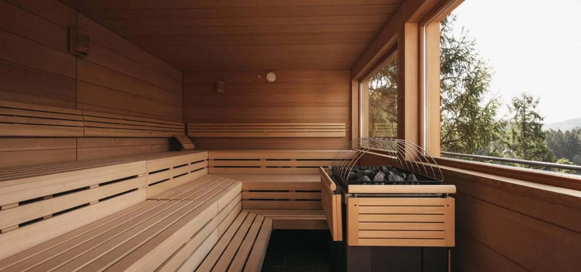 Sauna in Naturel Hoteldorf Schönleitn