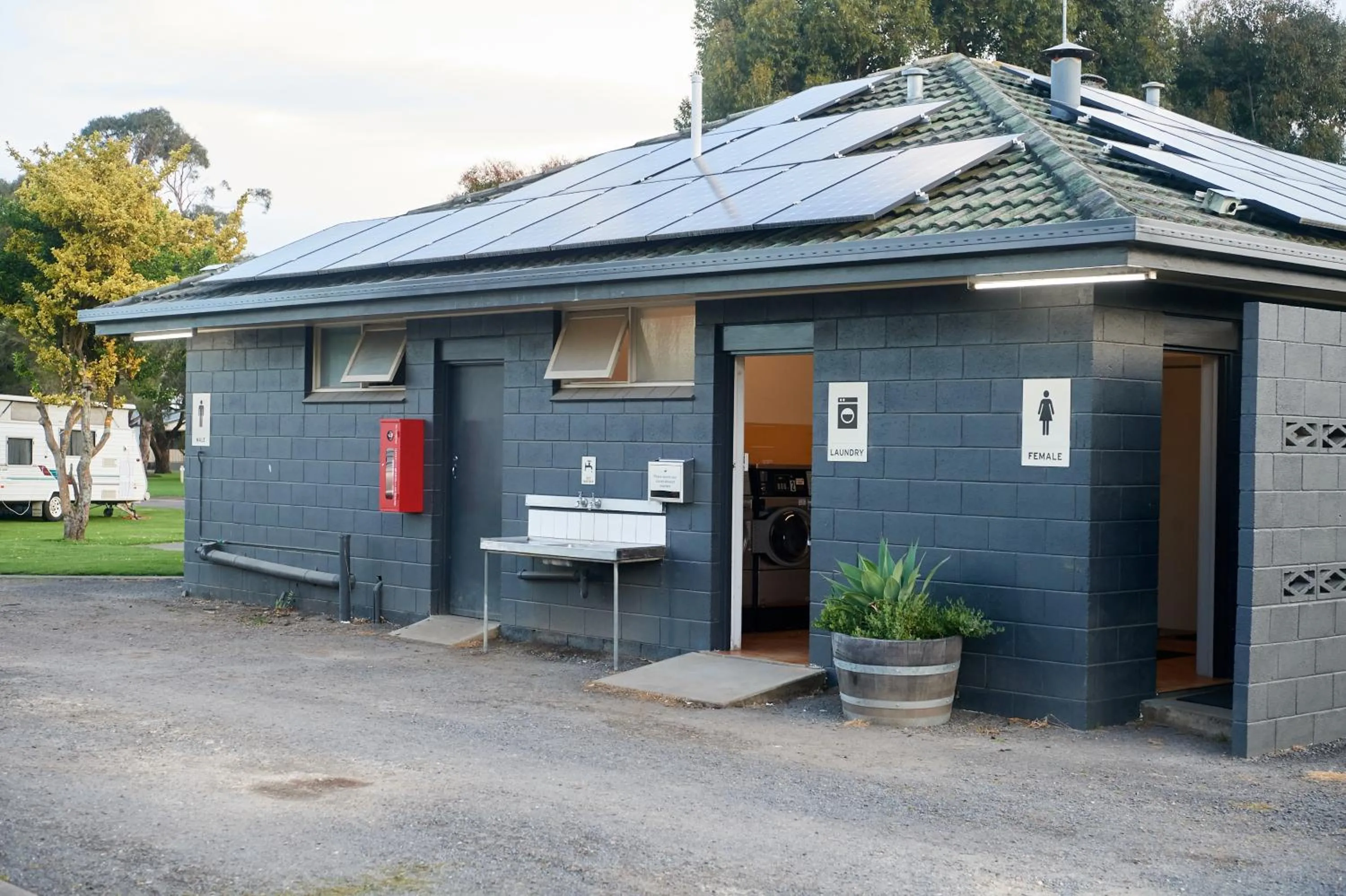 Bathroom in Pine Country Caravan Park