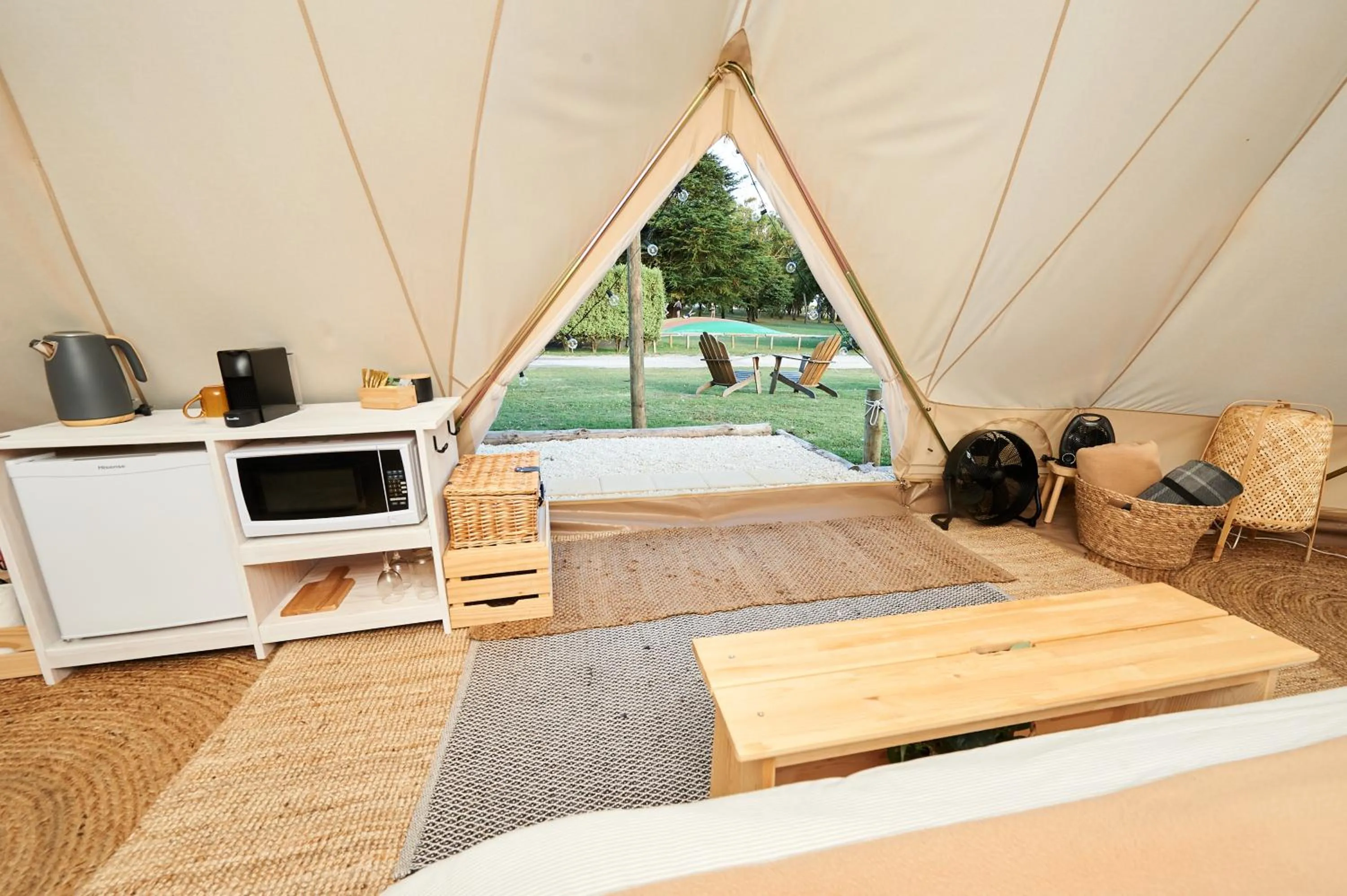 Kitchen or kitchenette in Pine Country Caravan Park
