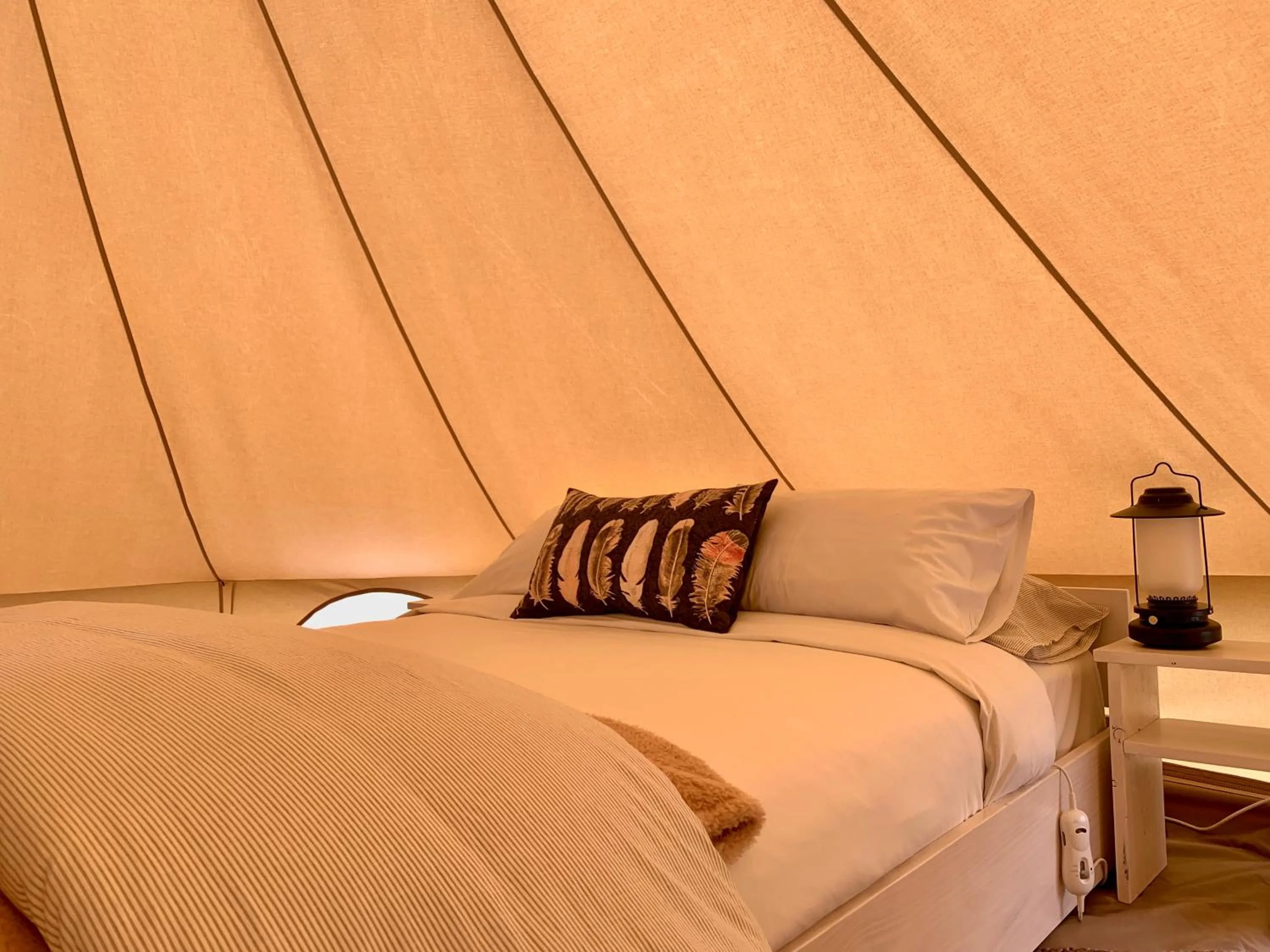 Bed in Pine Country Caravan Park