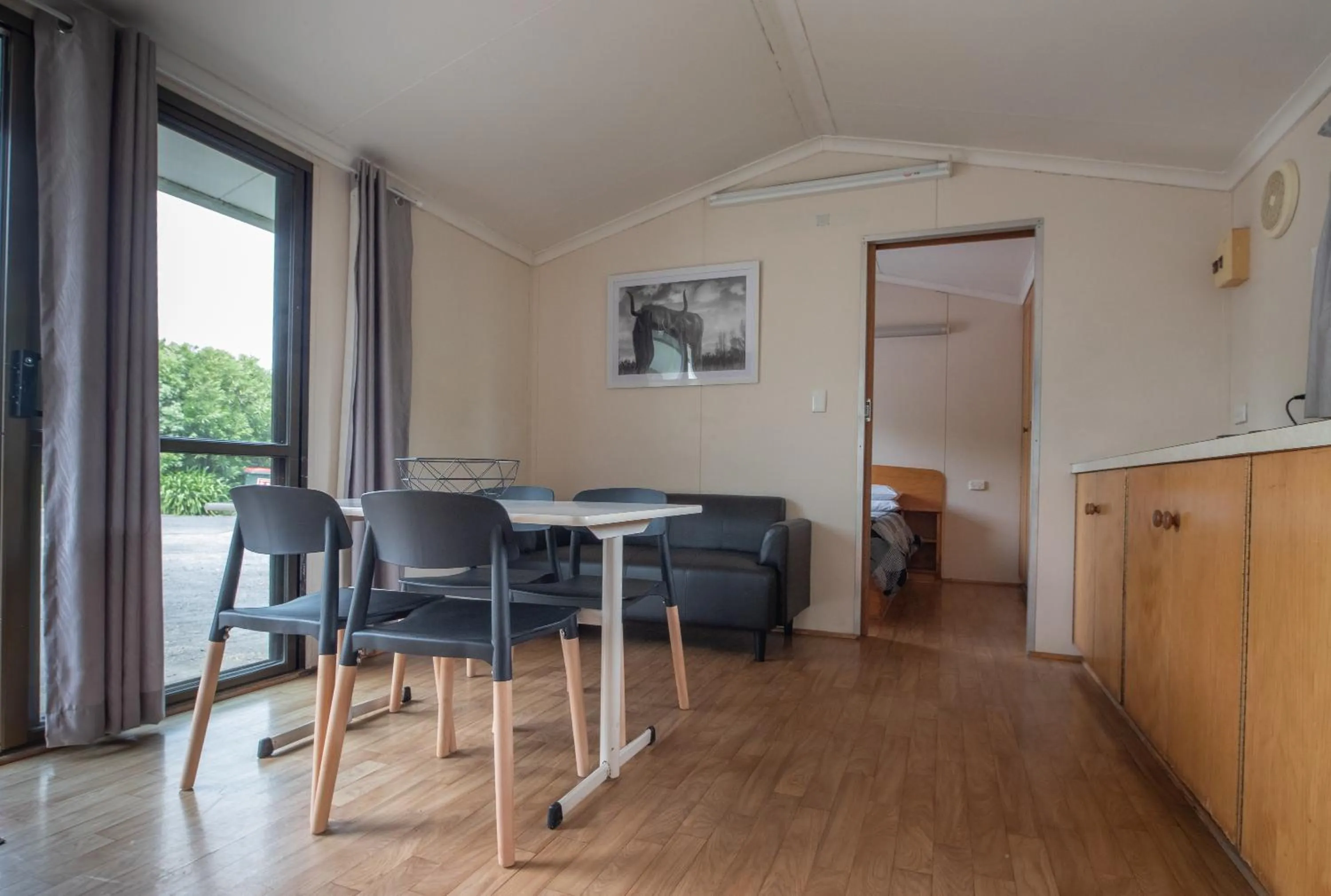 Living room in Pine Country Caravan Park