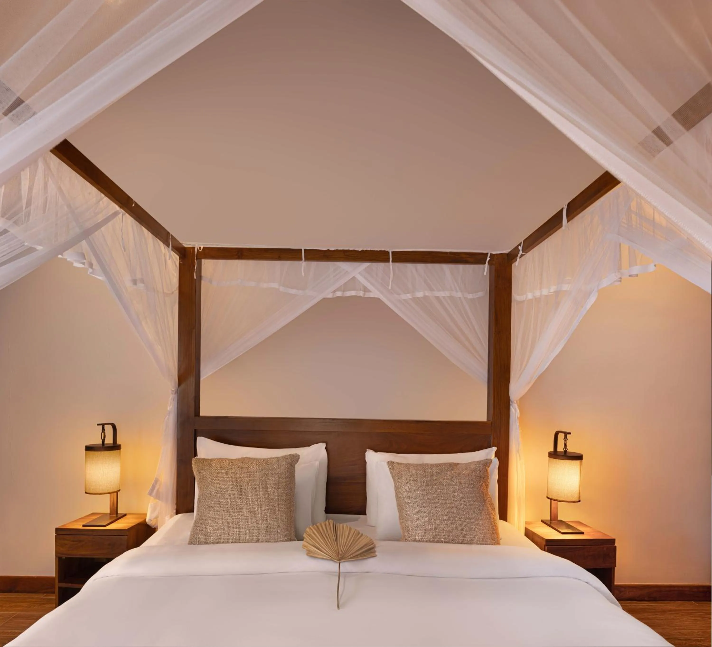 Bed in Villa Blu