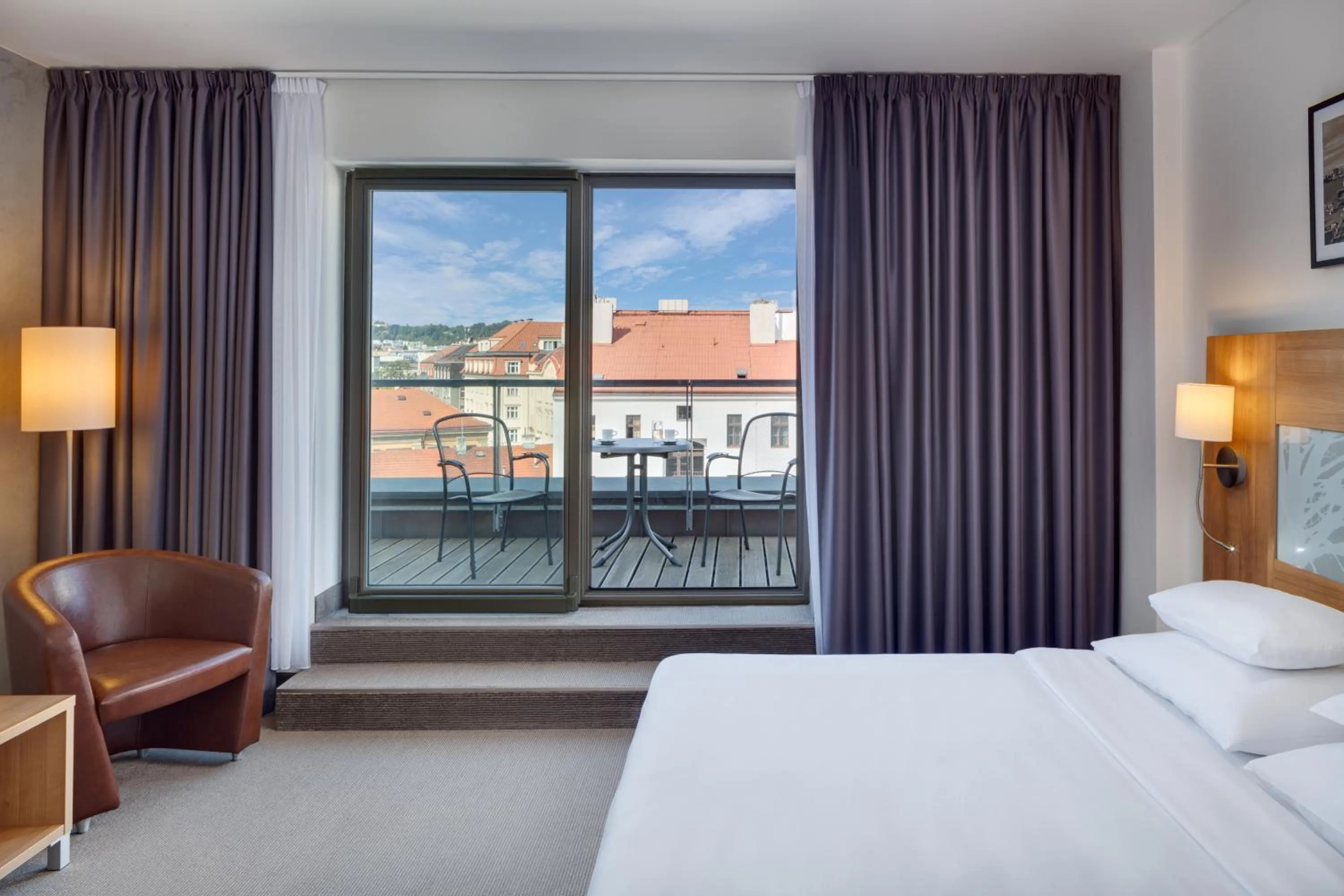 View (from property/room), Bed in Hermitage Hotel Prague