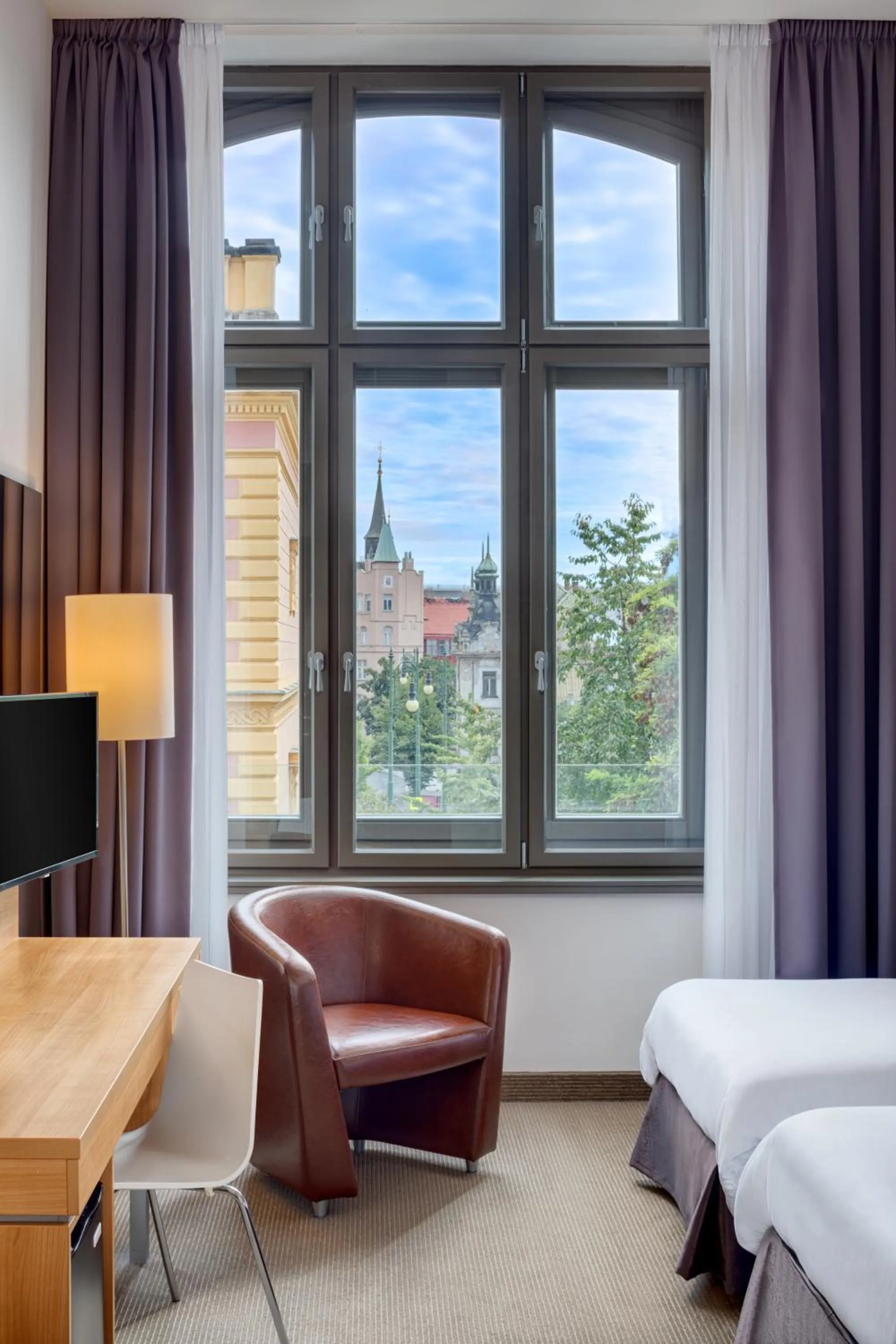 Street view, Bed in Hermitage Hotel Prague