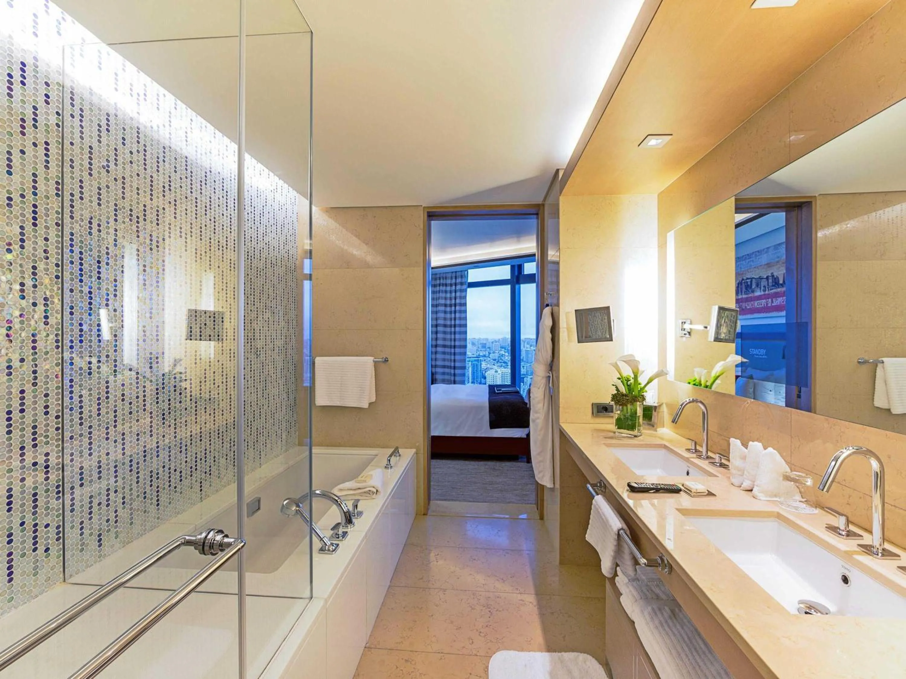 Bedroom in Fairmont Baku, Flame Towers