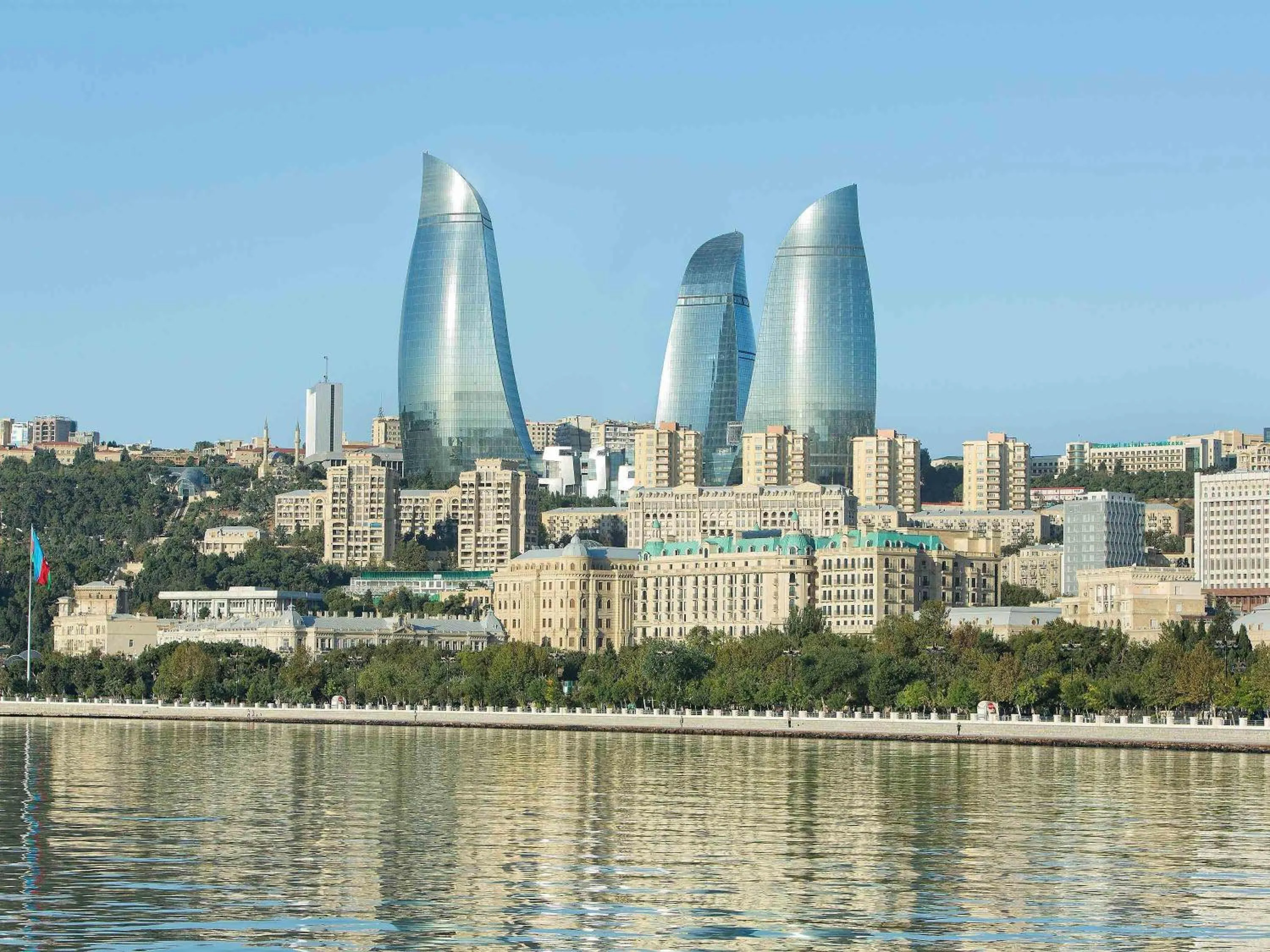 Property building in Fairmont Baku, Flame Towers