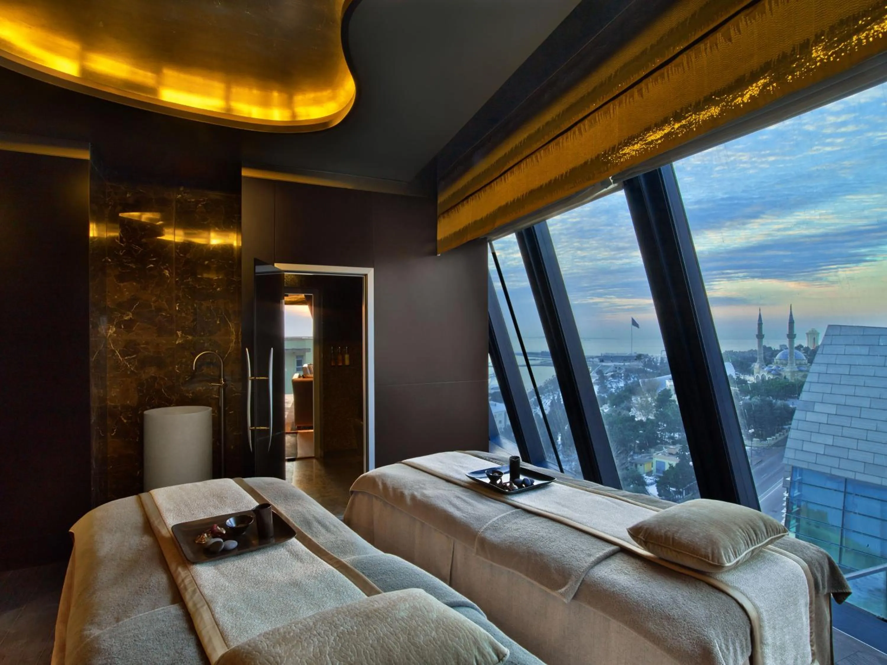 Massage, Bed in Fairmont Baku, Flame Towers