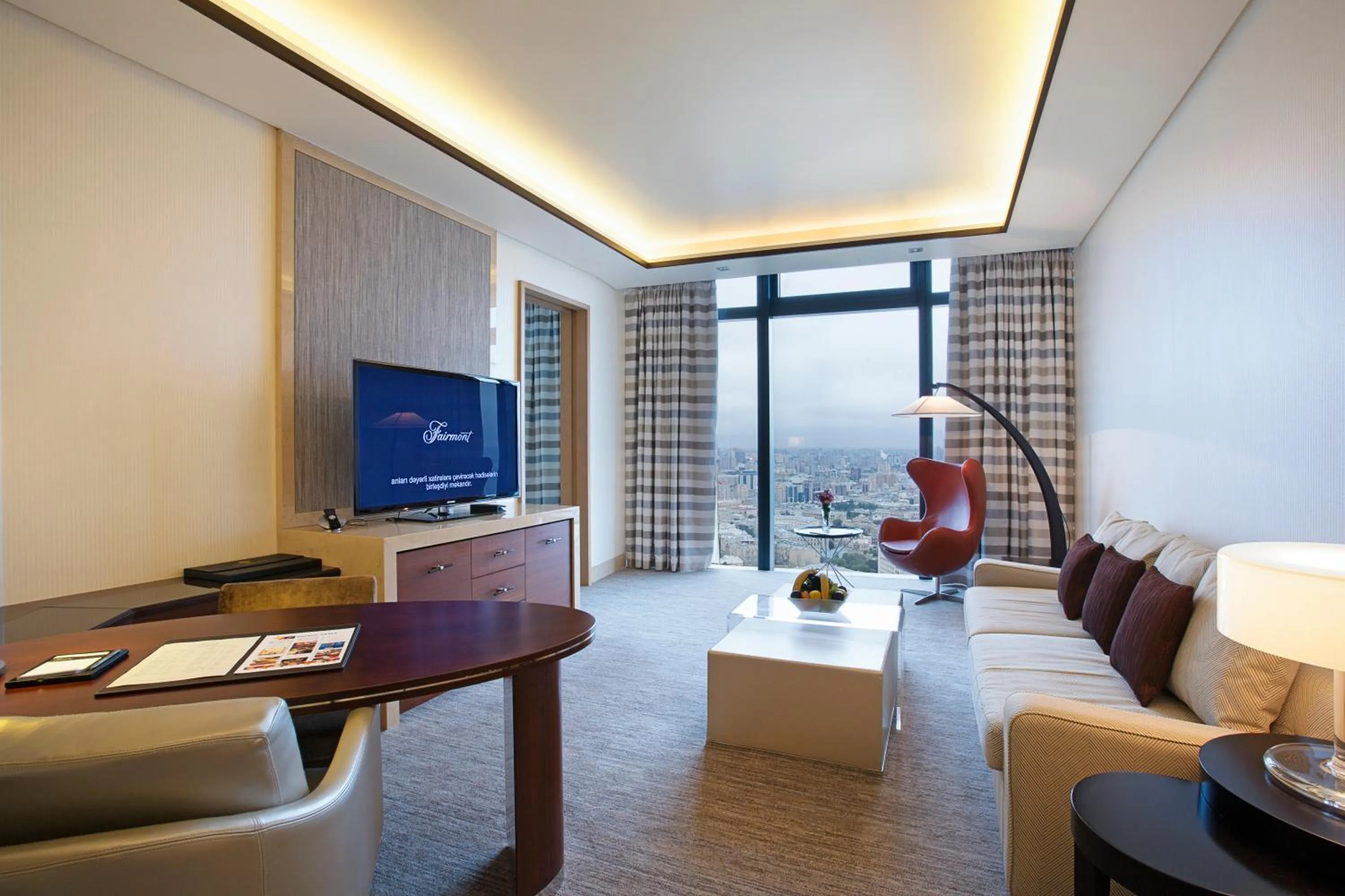 Living room in Fairmont Baku, Flame Towers