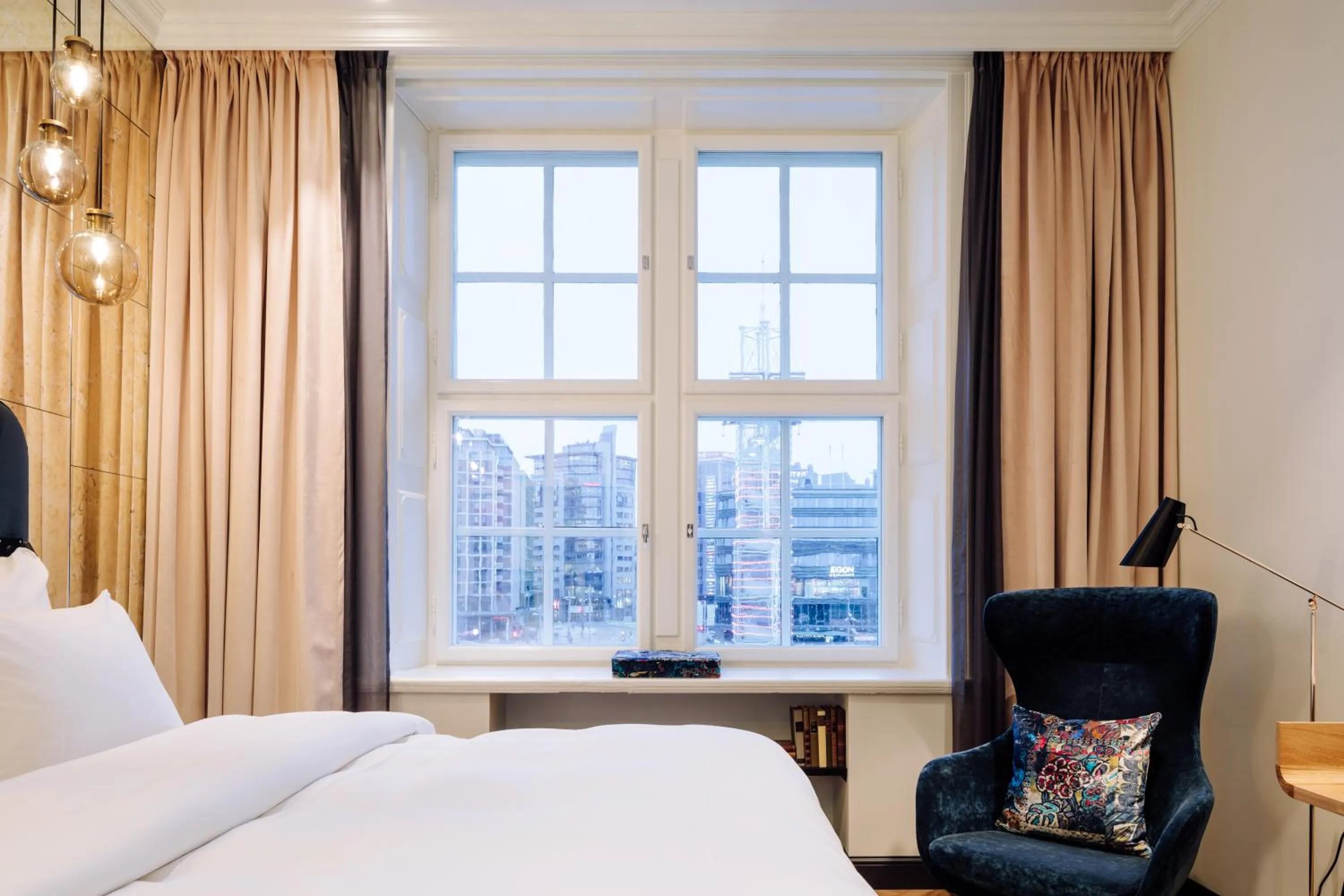 Seating area, Bed in Amerikalinjen