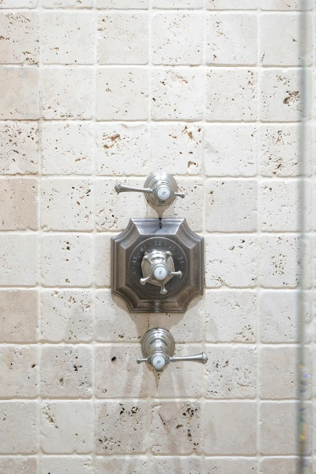 Shower in Hotel Saint-Louis Marais